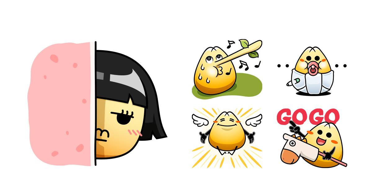 BYEn_brand_design_yumi_Character_ illustration _line_sticker_5