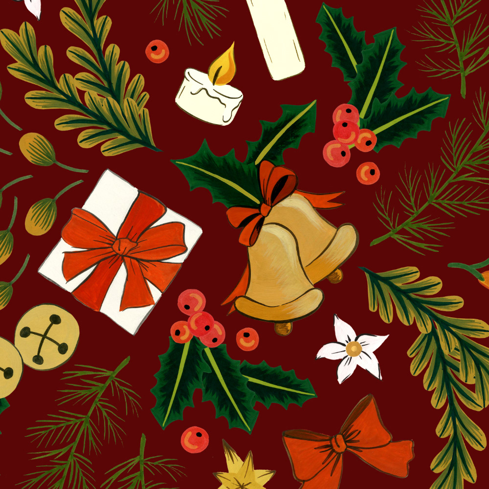Jingle Bells | Burgundy
