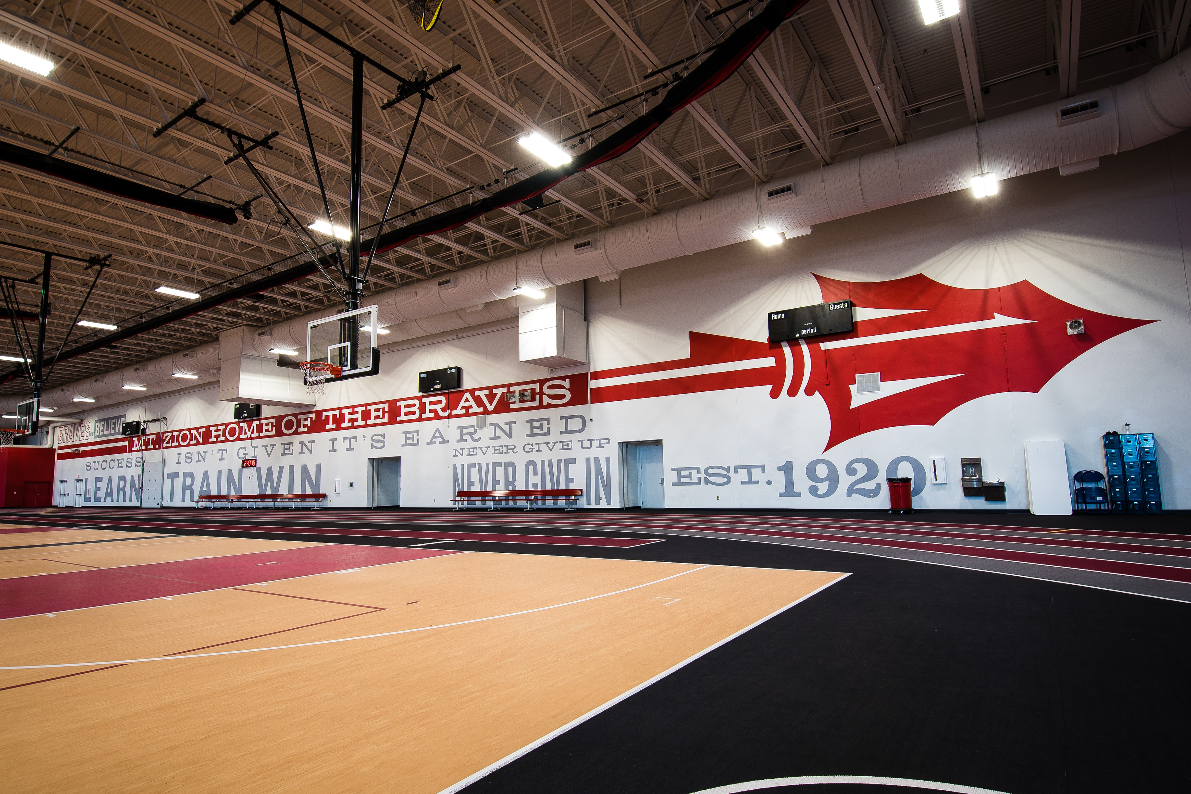 Jenny Wilmot MT. Zion High School Fieldhouse Graphics