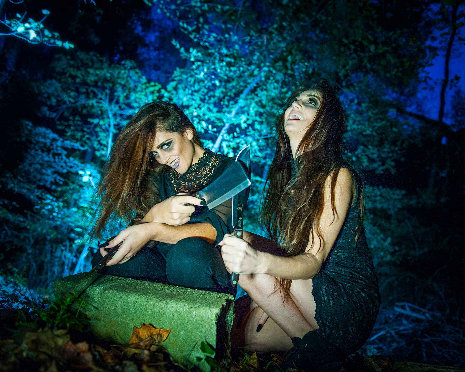 At the end of the shoot we ended up in the woods with cuttery