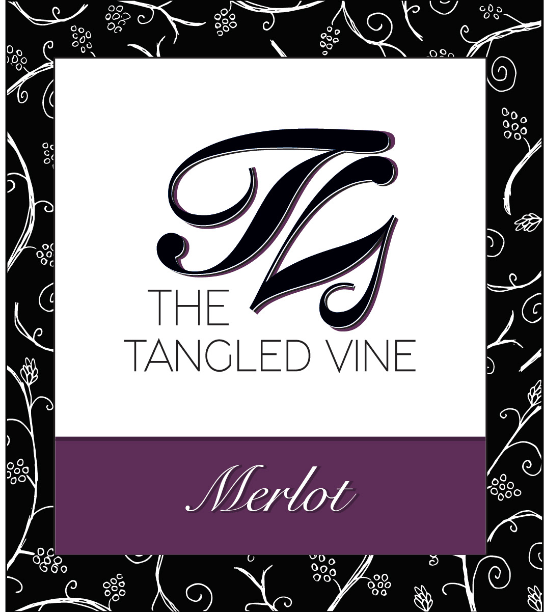 Wine Label for Merlot