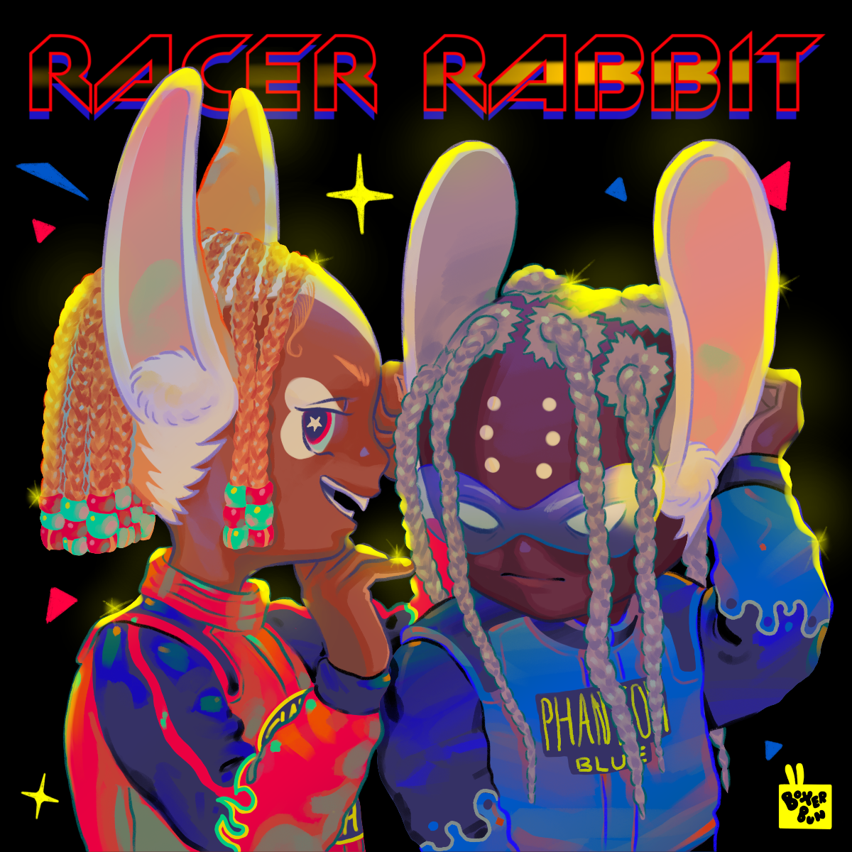Racer Rabbit Humanization Renders, Personal Piece, 2020