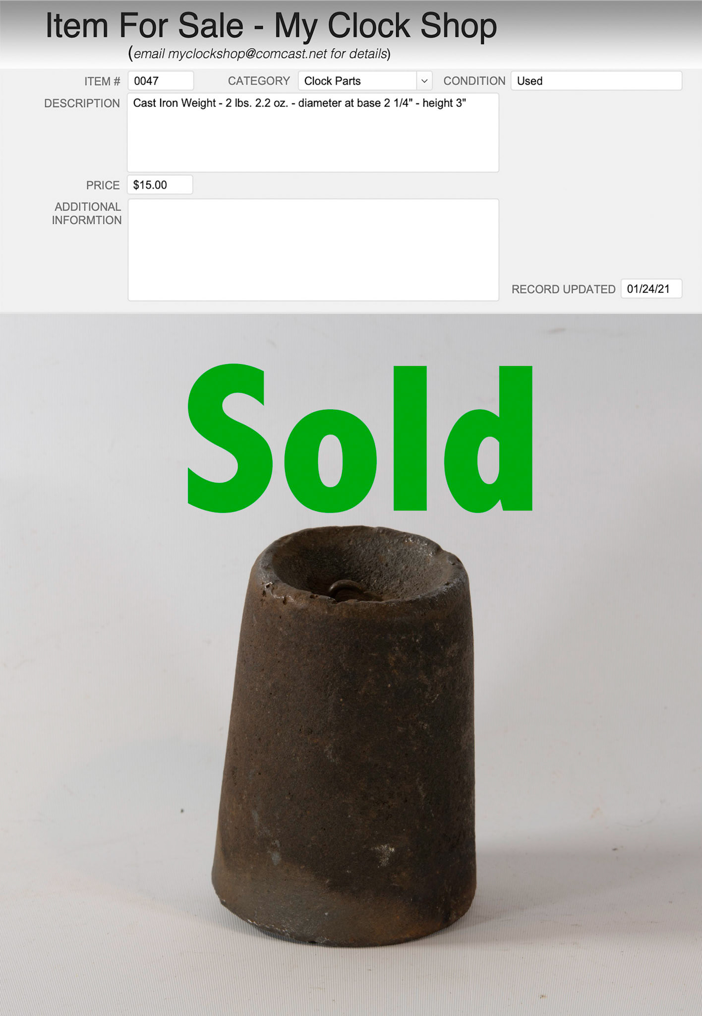 Item # 0047