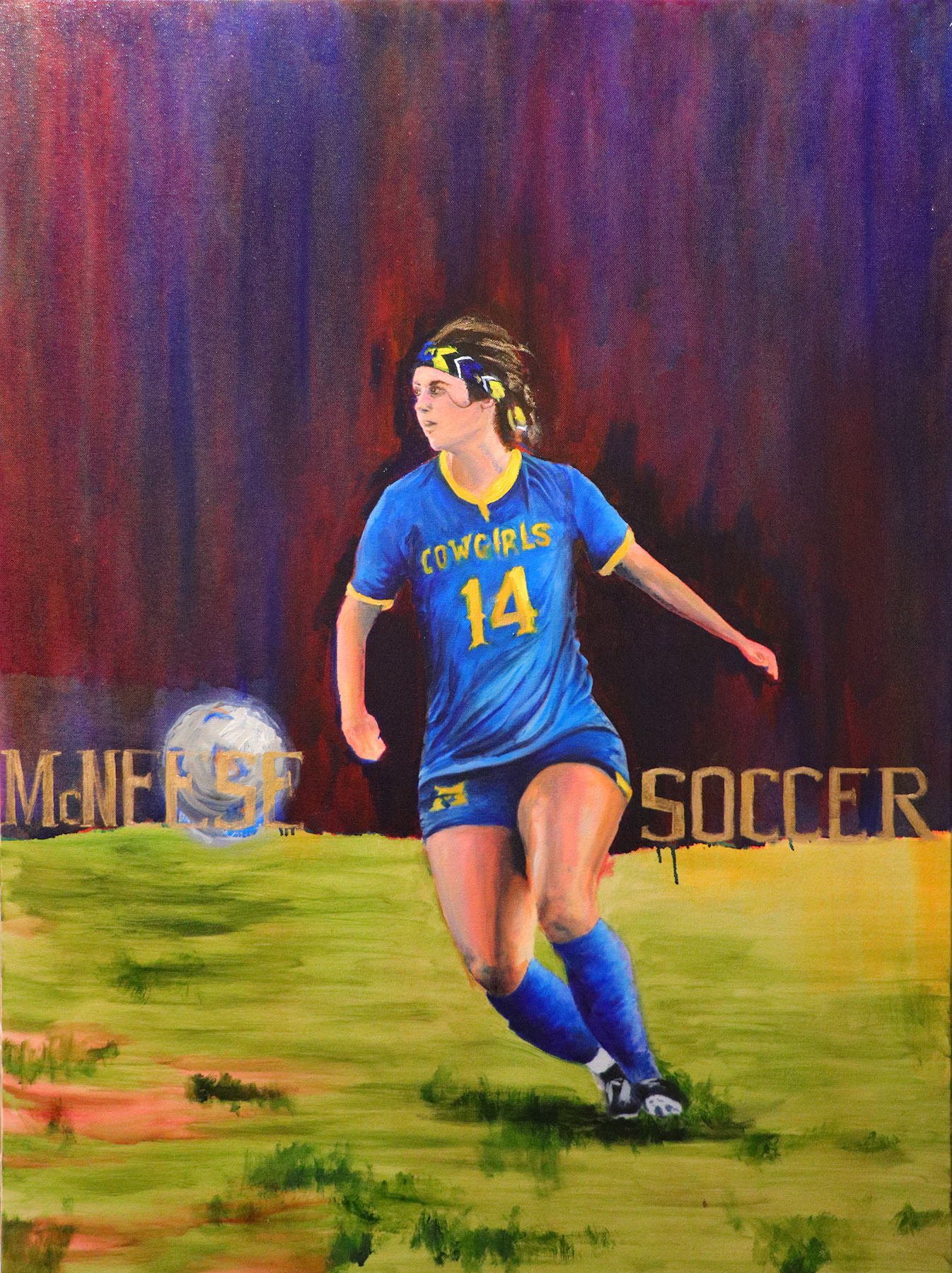 Untitled, oil paint on canvas, 40 x 30 inches