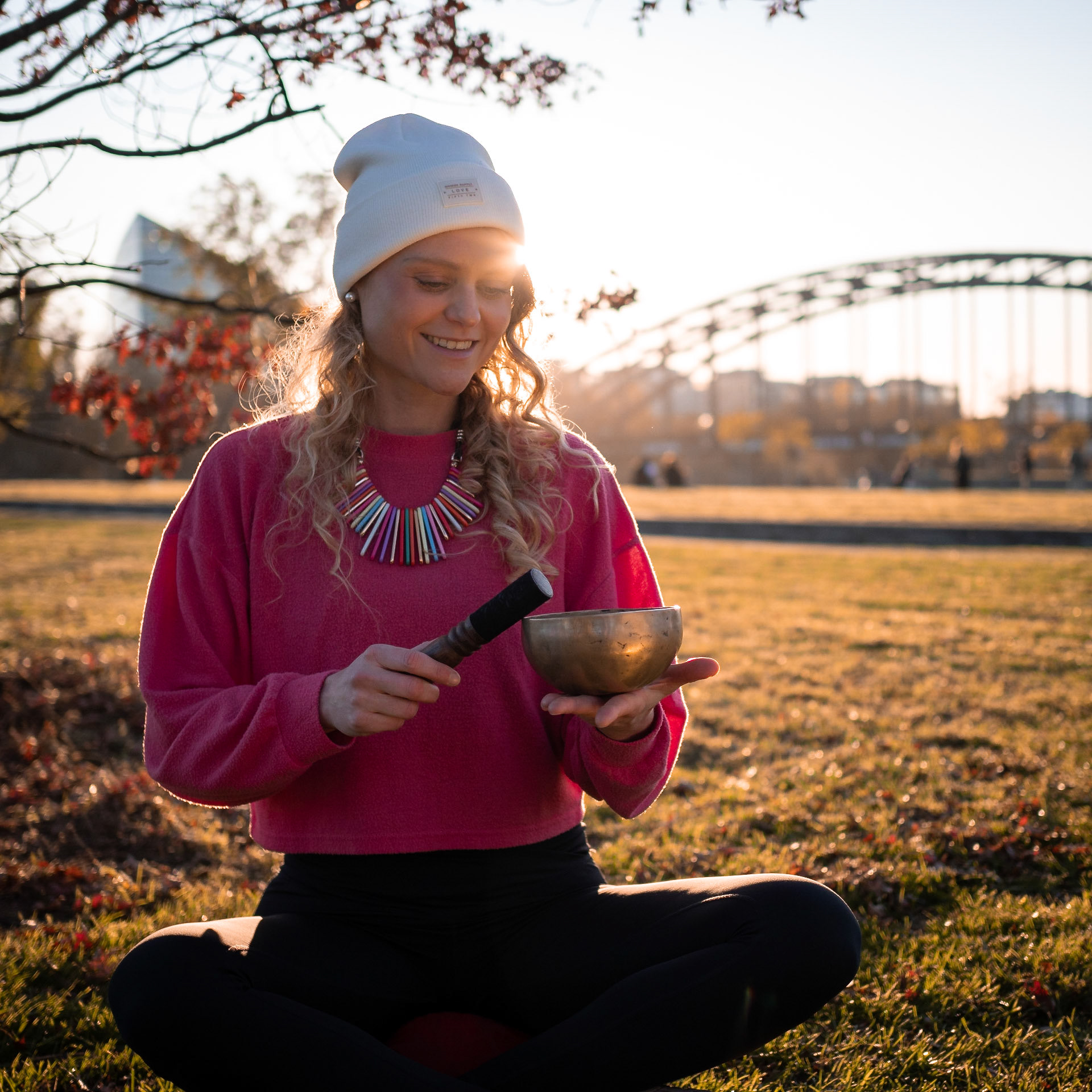 Fotoshooting mit der Yoga-Lehrerin Anne-Madeleine