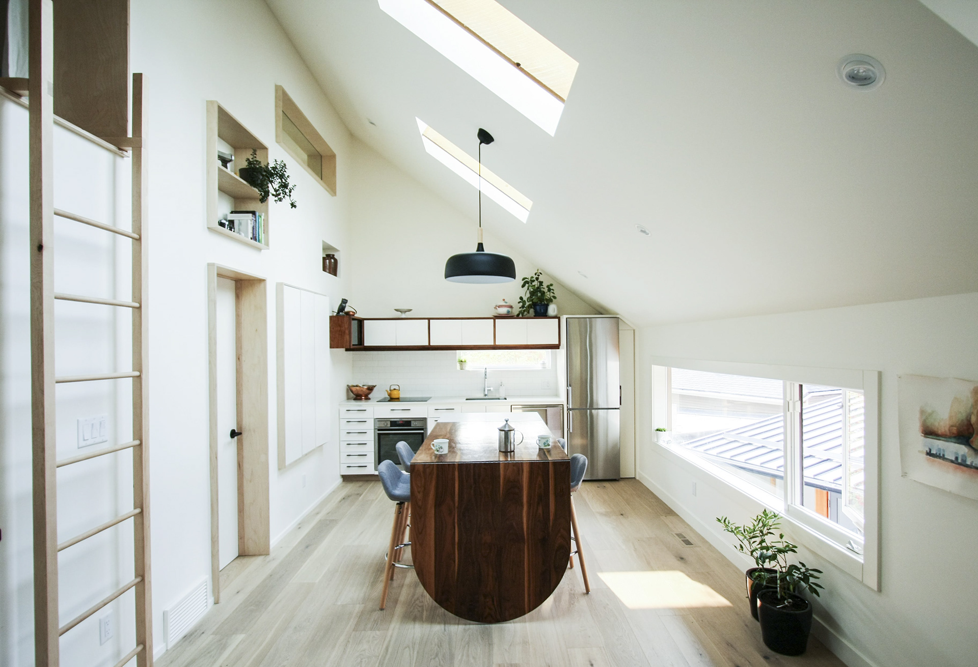 Kitchen, Dining, Living