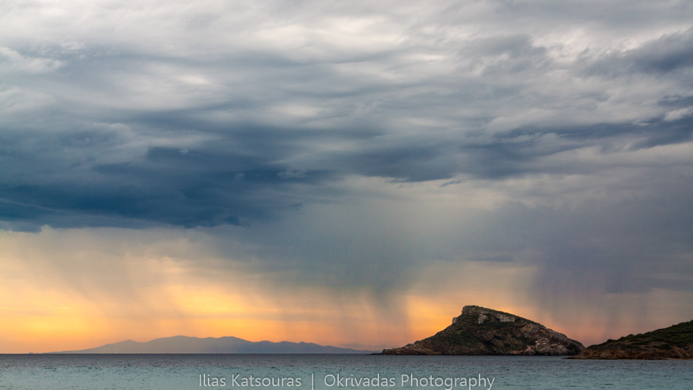 Syros sunset rain Σύρος βροχή ηλιοβασίλεμα