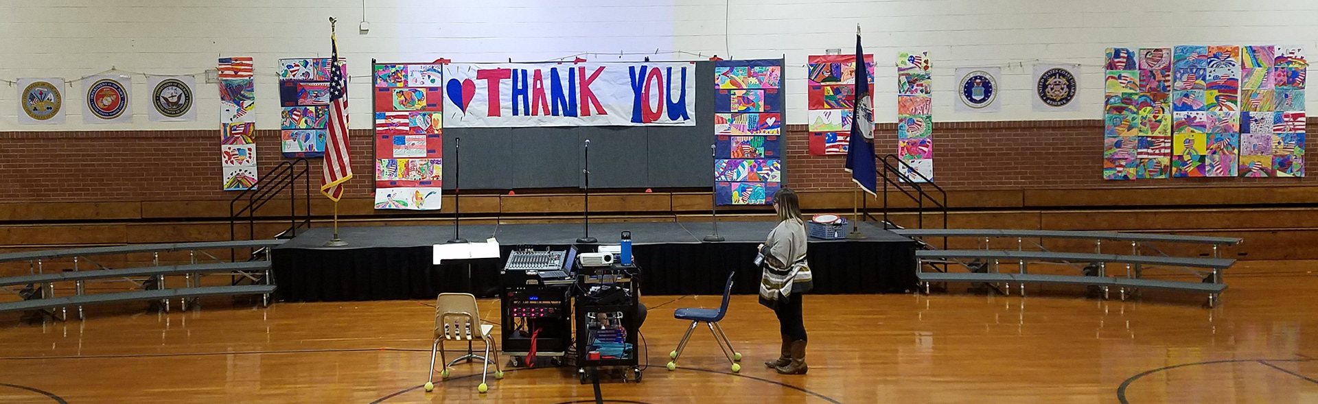 2018 GHES Veteran's Day Program Decorations