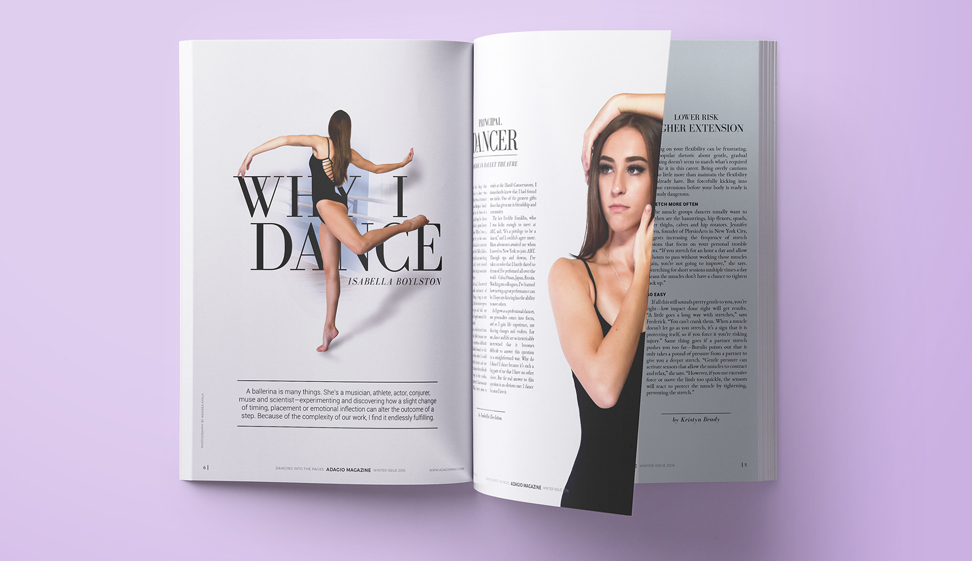 Adagio Magazine Branding, Editorial Design and Photography