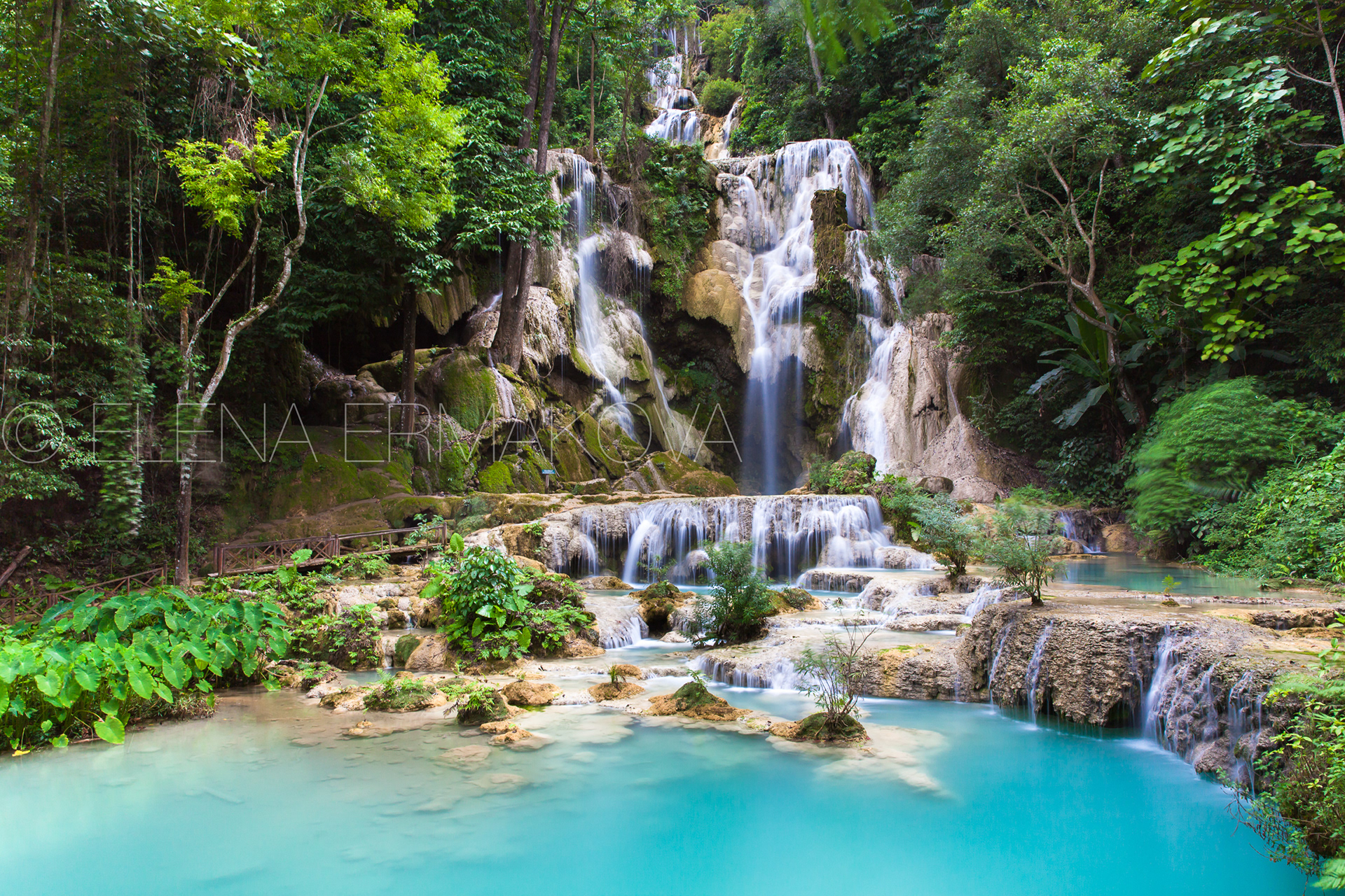 Kuang Si Waterfalls, Luang Prabang, Laos.