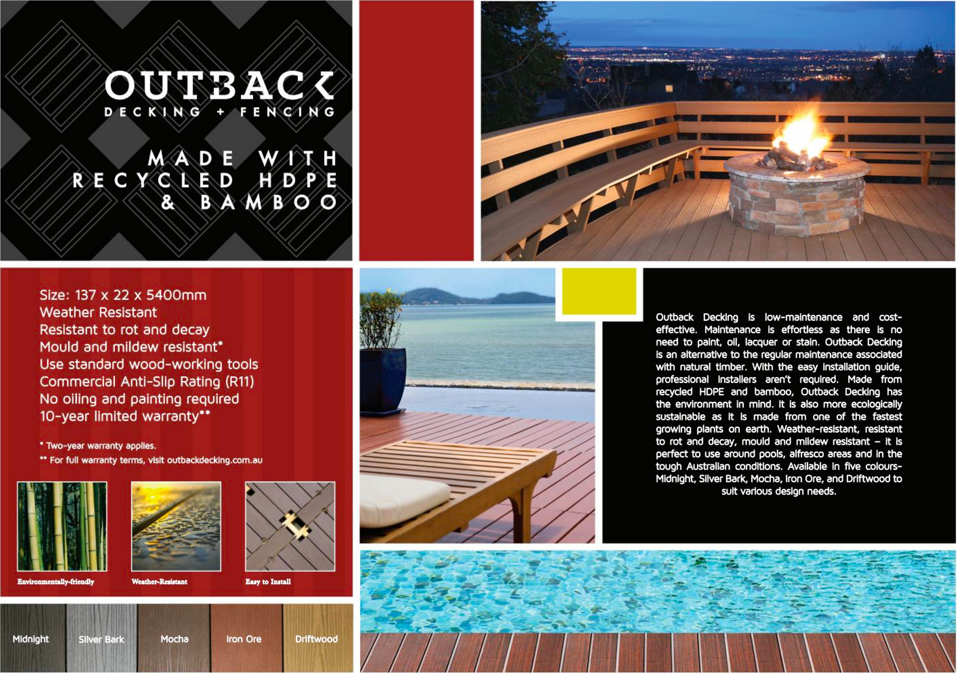 Outback Decking, Installation Guide and Packaging