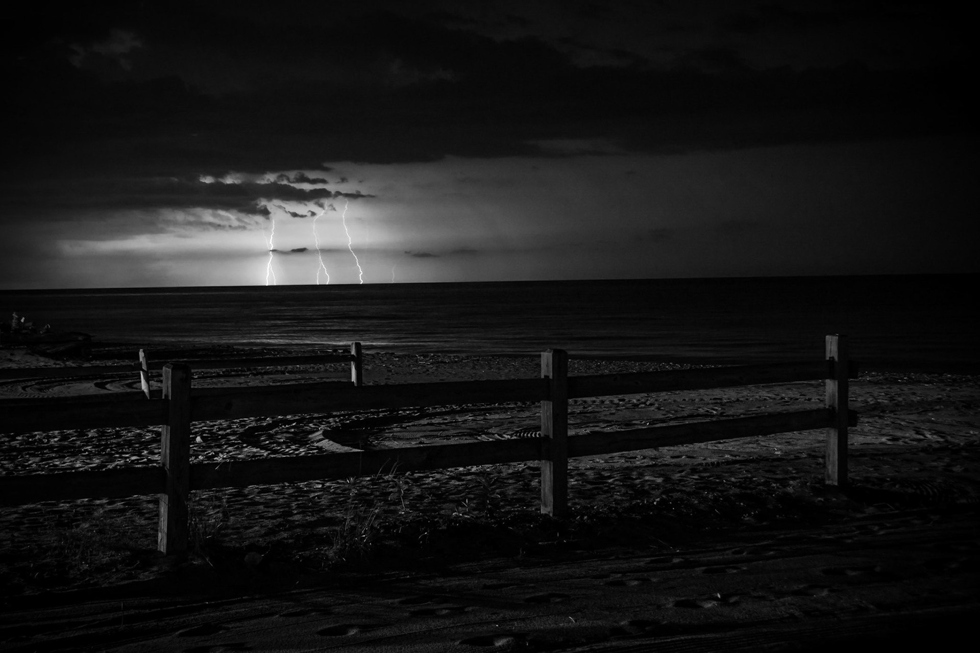 Got to enjoy a storm in the beach!