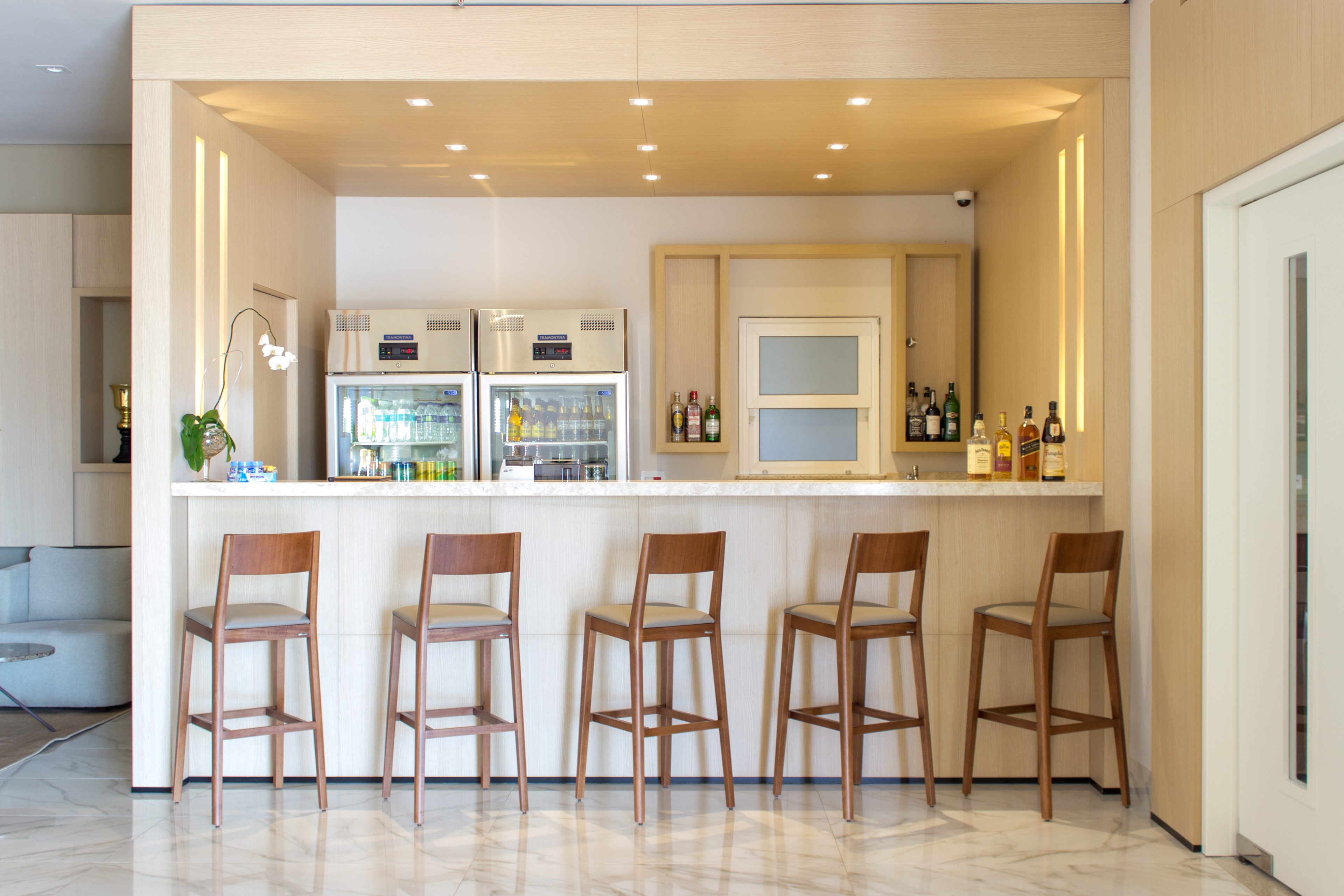 Perspectiva de um ponto do Bar do hotel.