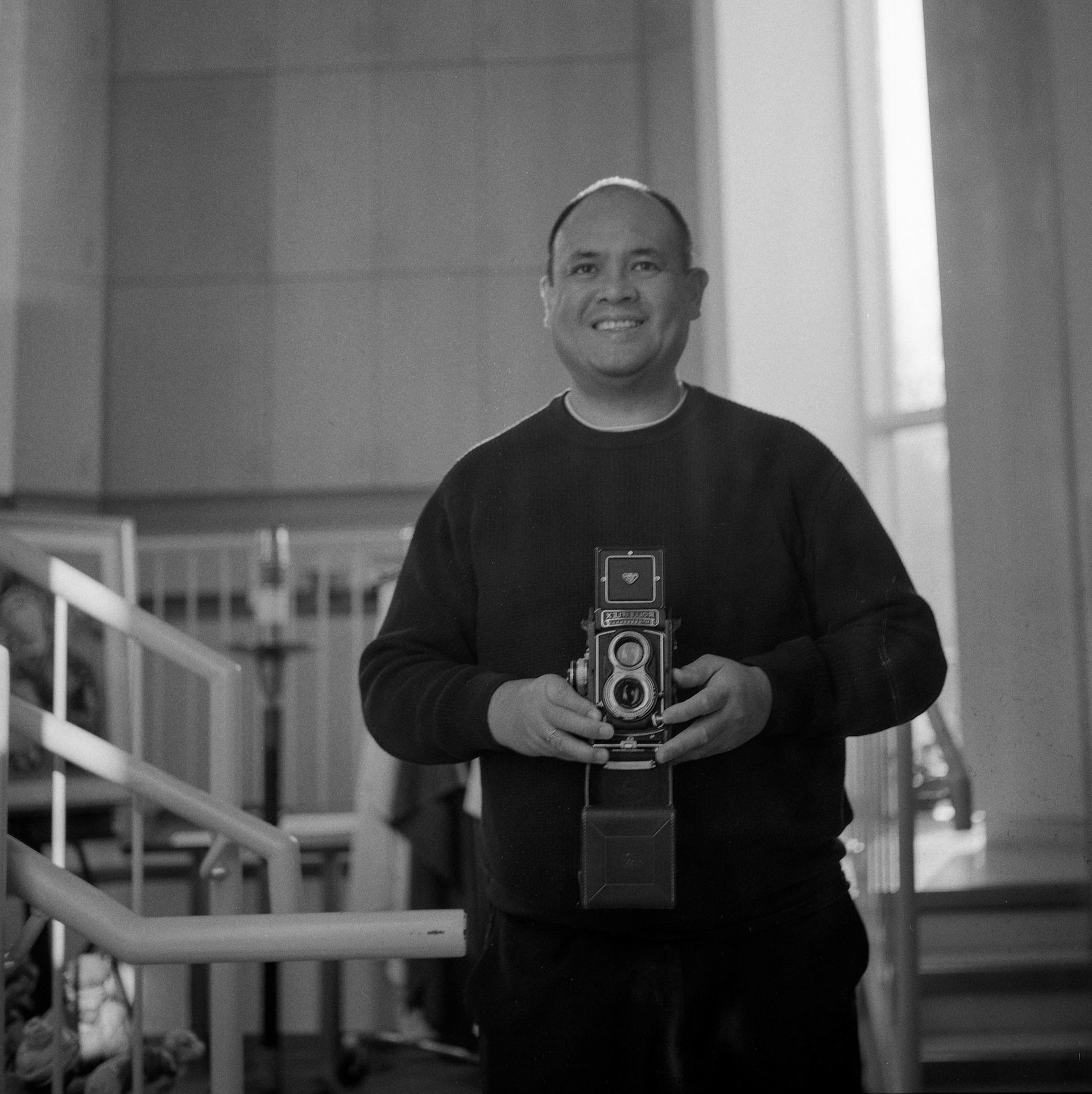 Selfie with Rolleiflex