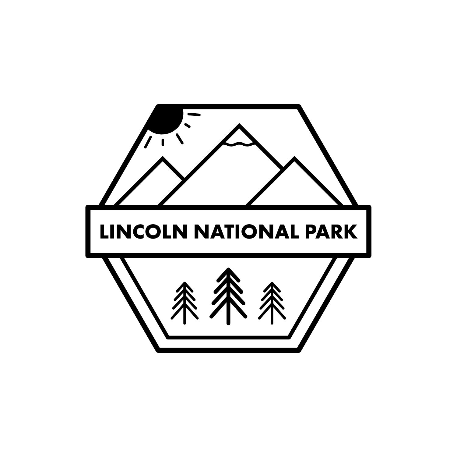 Day 20 of #dailylogochallenge . Prompt: National Park Logo. Late post today, pretty busy day. This one was pretty challenging for me. Went kinda Draplin-esque with it, and it was pretty fun!