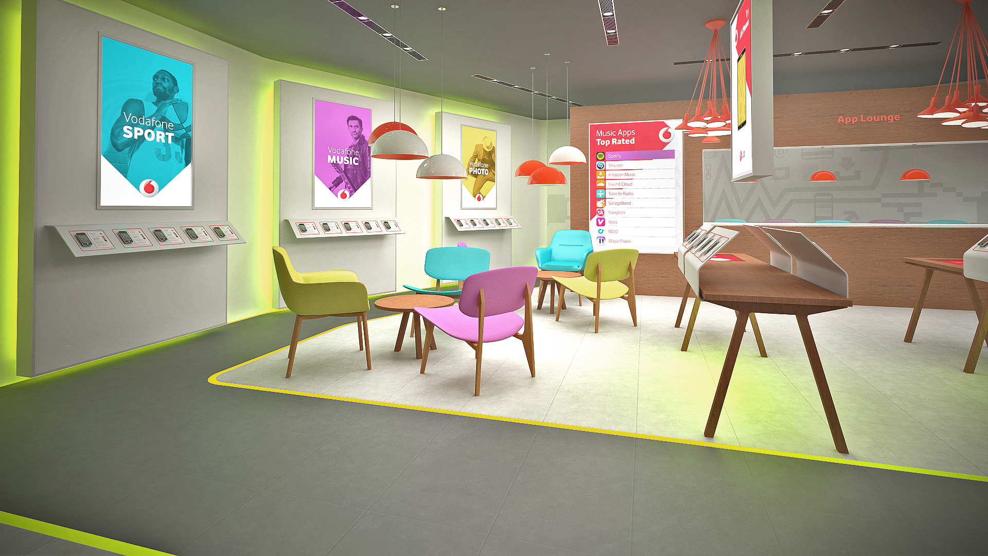 CJC Design - Vodafone Concept Store