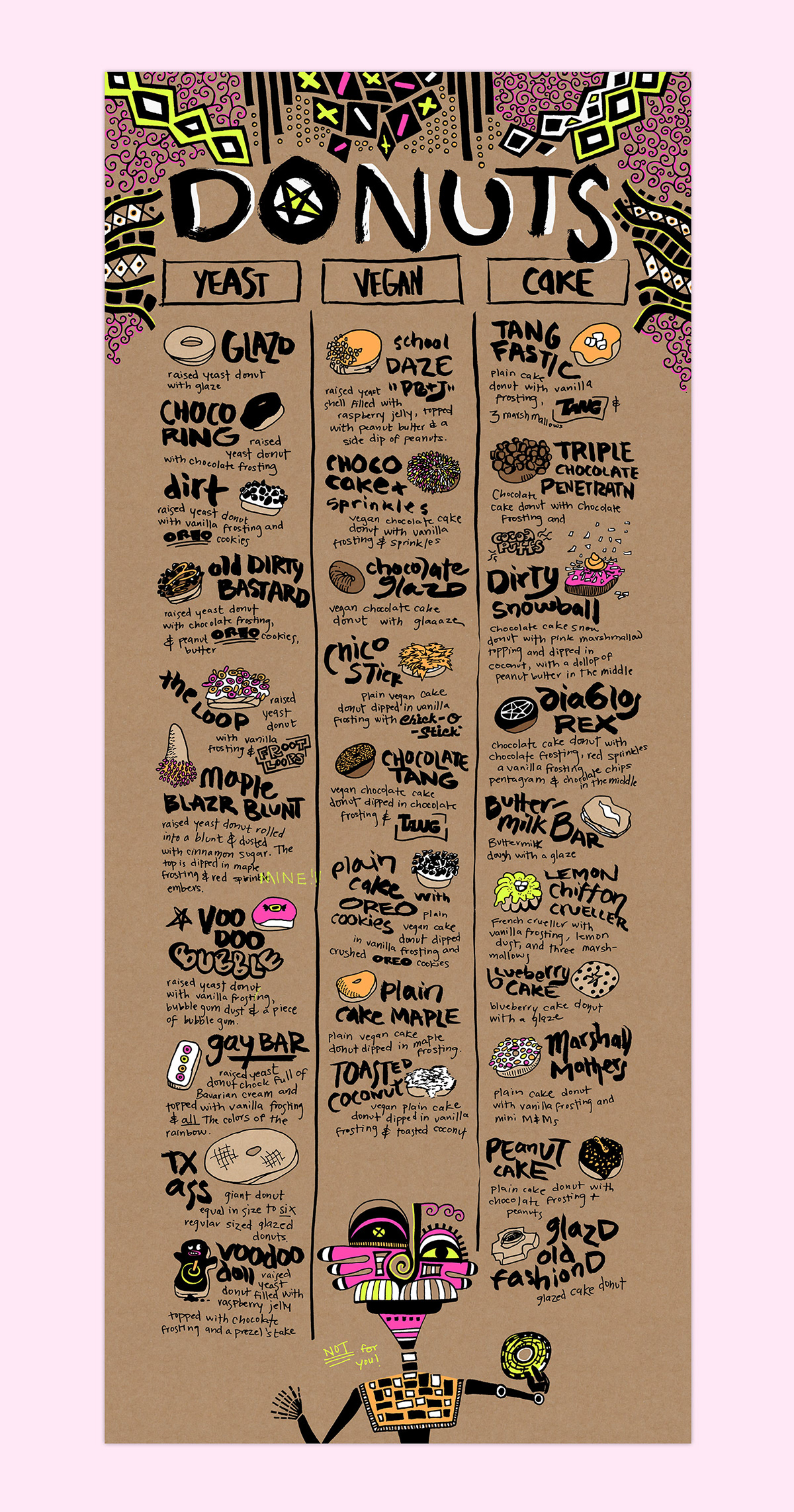 Emily Maurer, Graphic Design &amp; Illustration - Voodoo Donuts