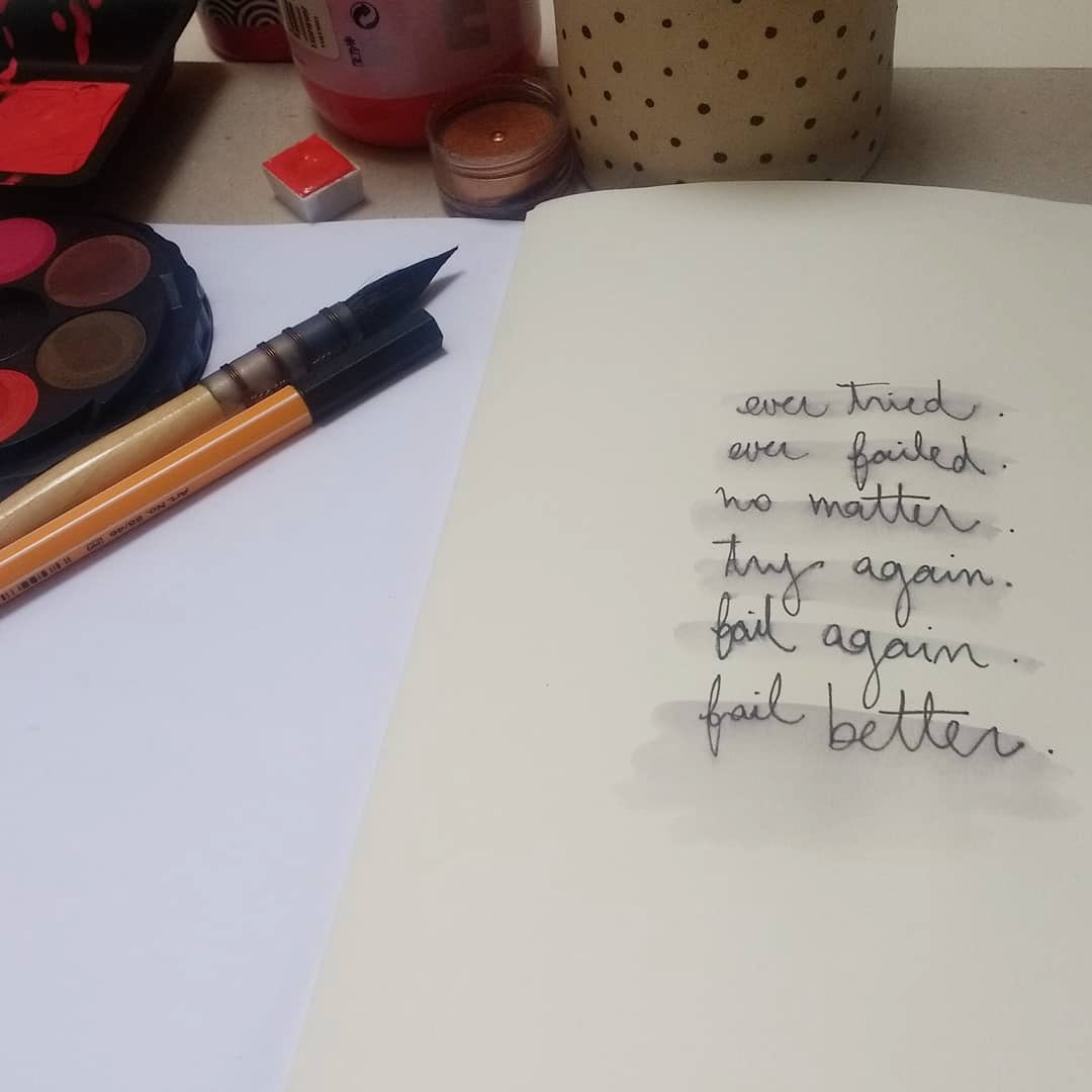 meu lema, roubado de Beckett