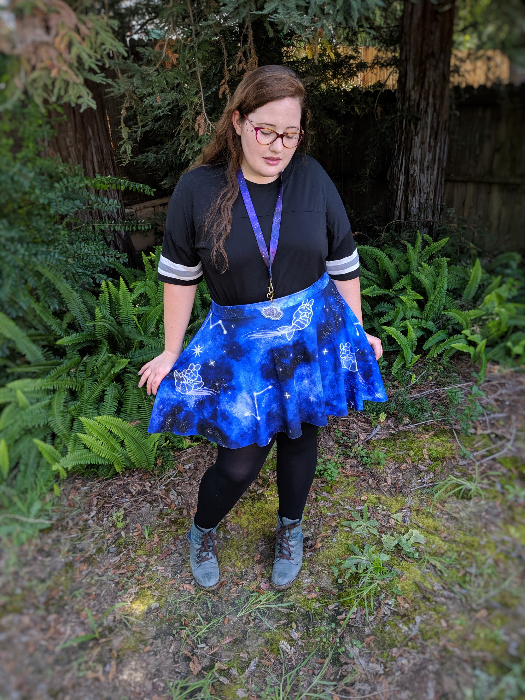 Starry Night Pocket Skirt