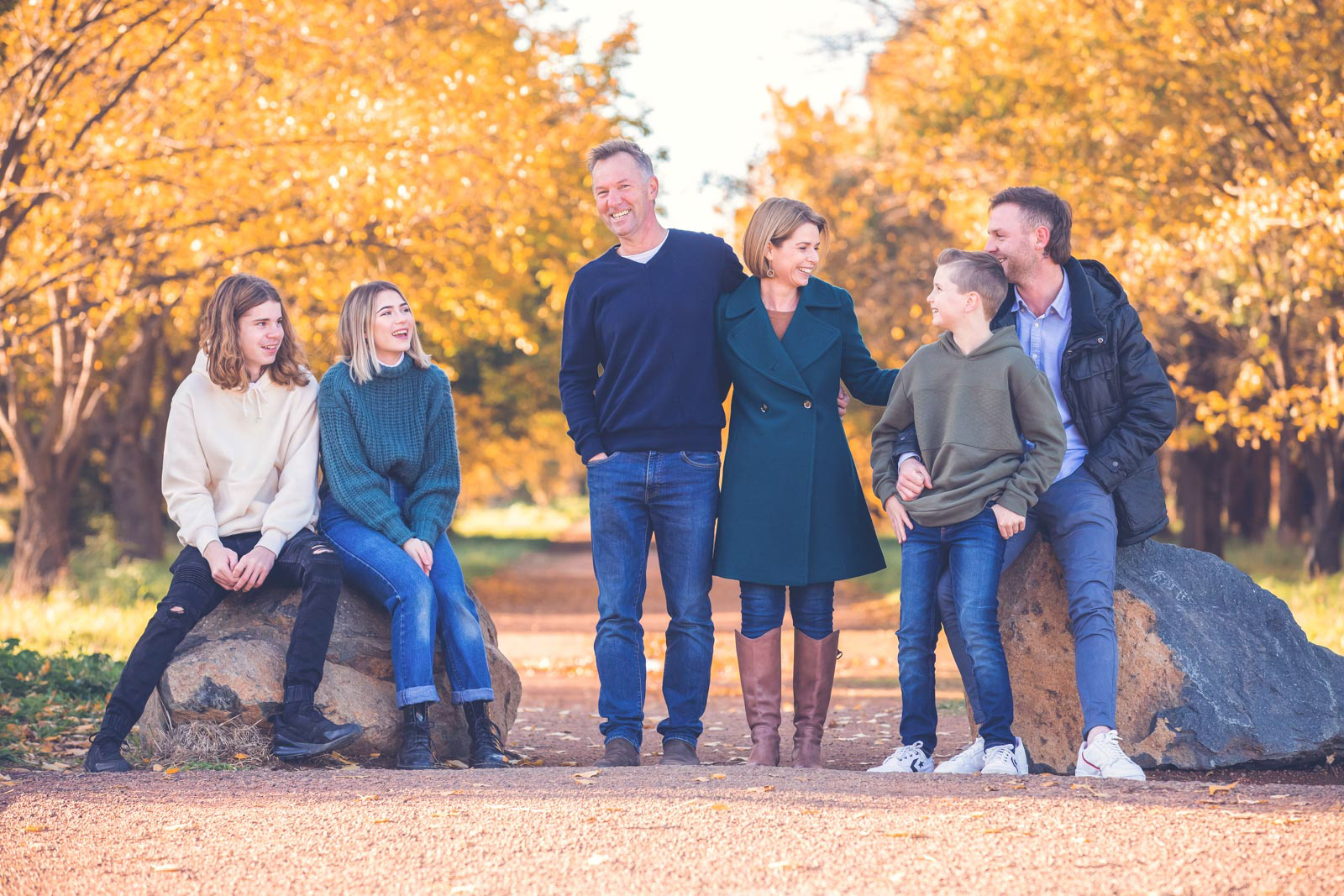 Autumn family photography session in Canberra.