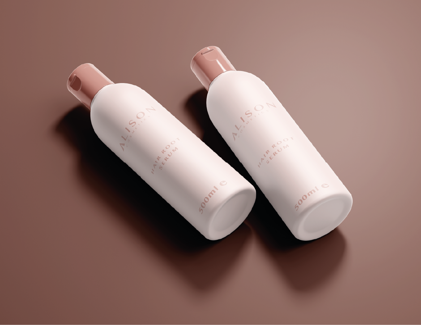 Alison Cosmetics Brand Identity Bottles Touchpoint