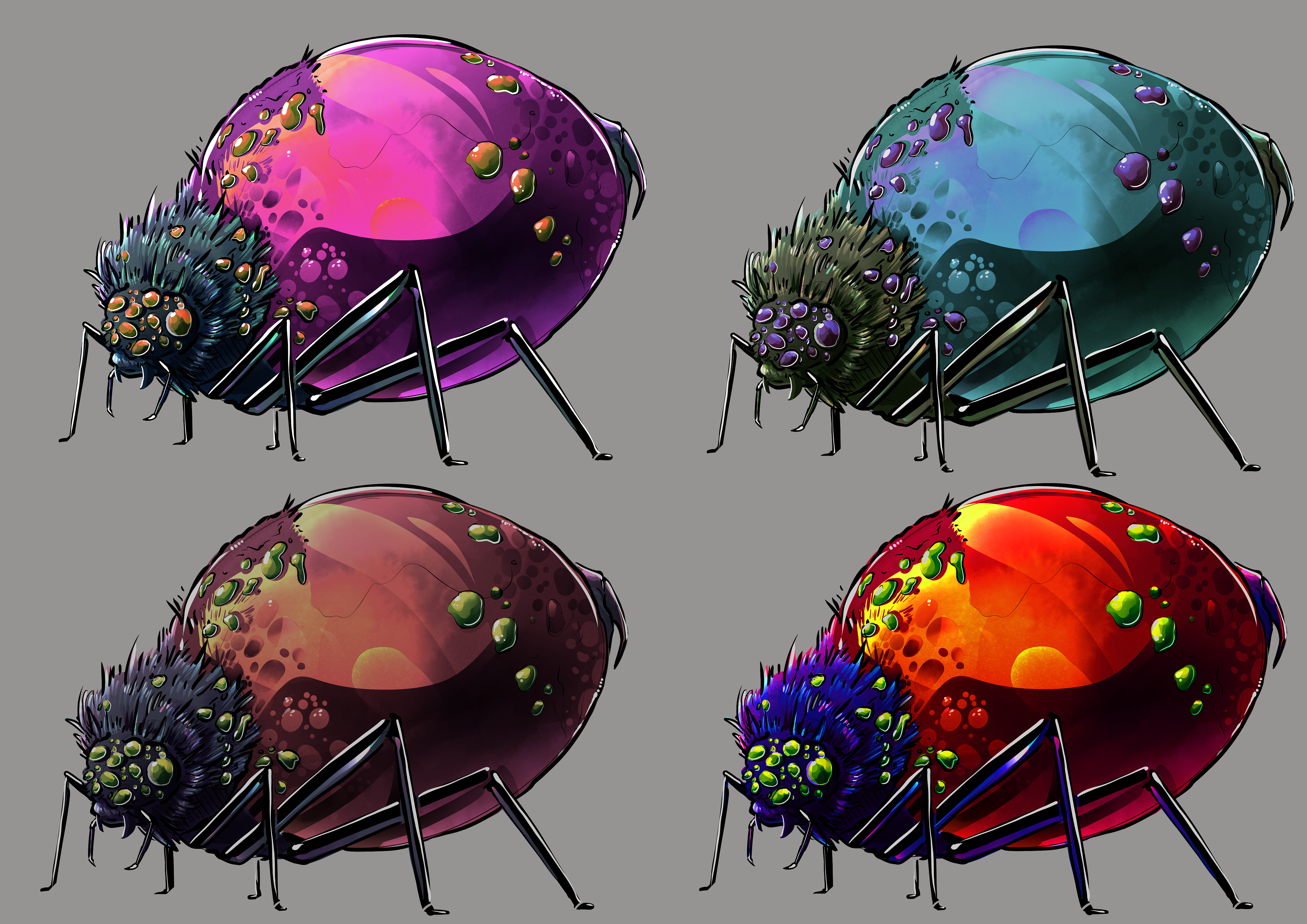 Spider creature concept - hue shift