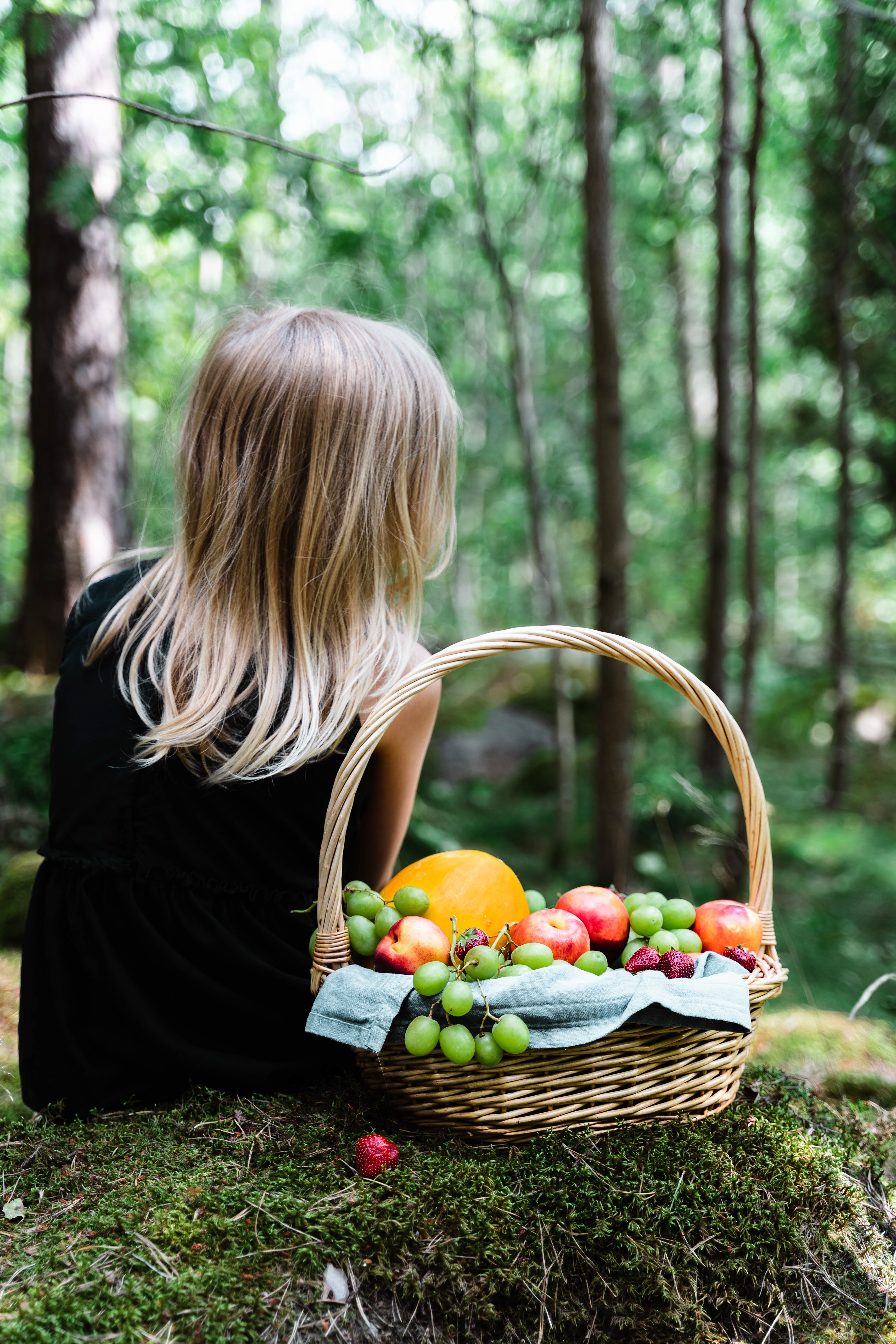A girl in the Woods