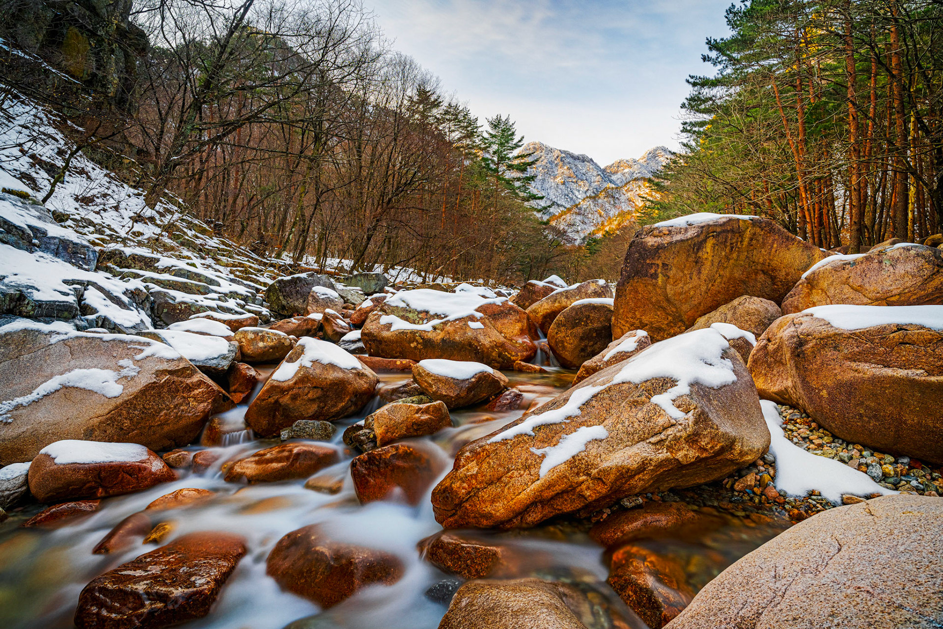 Long Exposure of Rivers in Seoraksan National Park