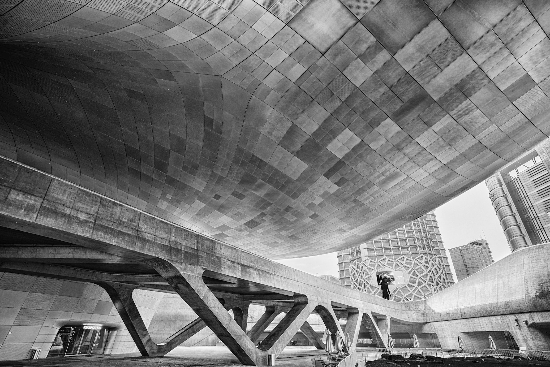 The Dongdaemun Design Plaza in Seoul Korea