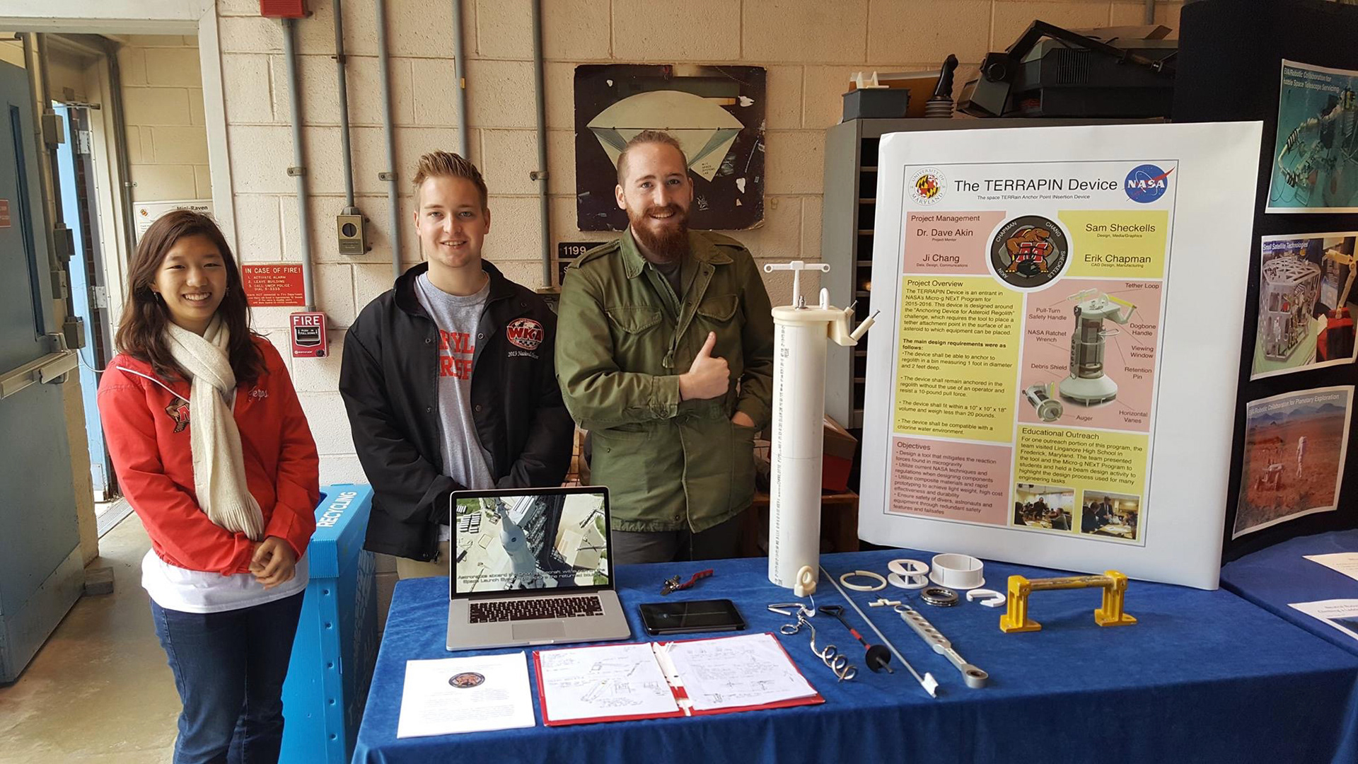 The team participates in outreach at Maryland Day 2016 at the University of Maryland.