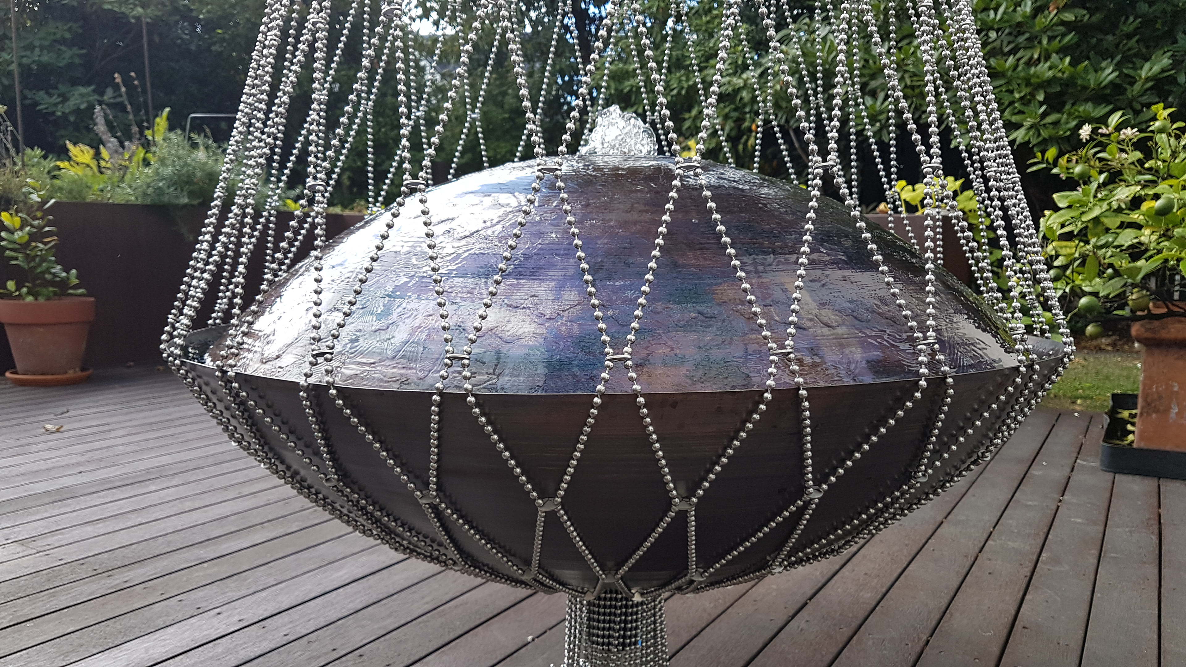 Contemporary Water Sculptures Copper