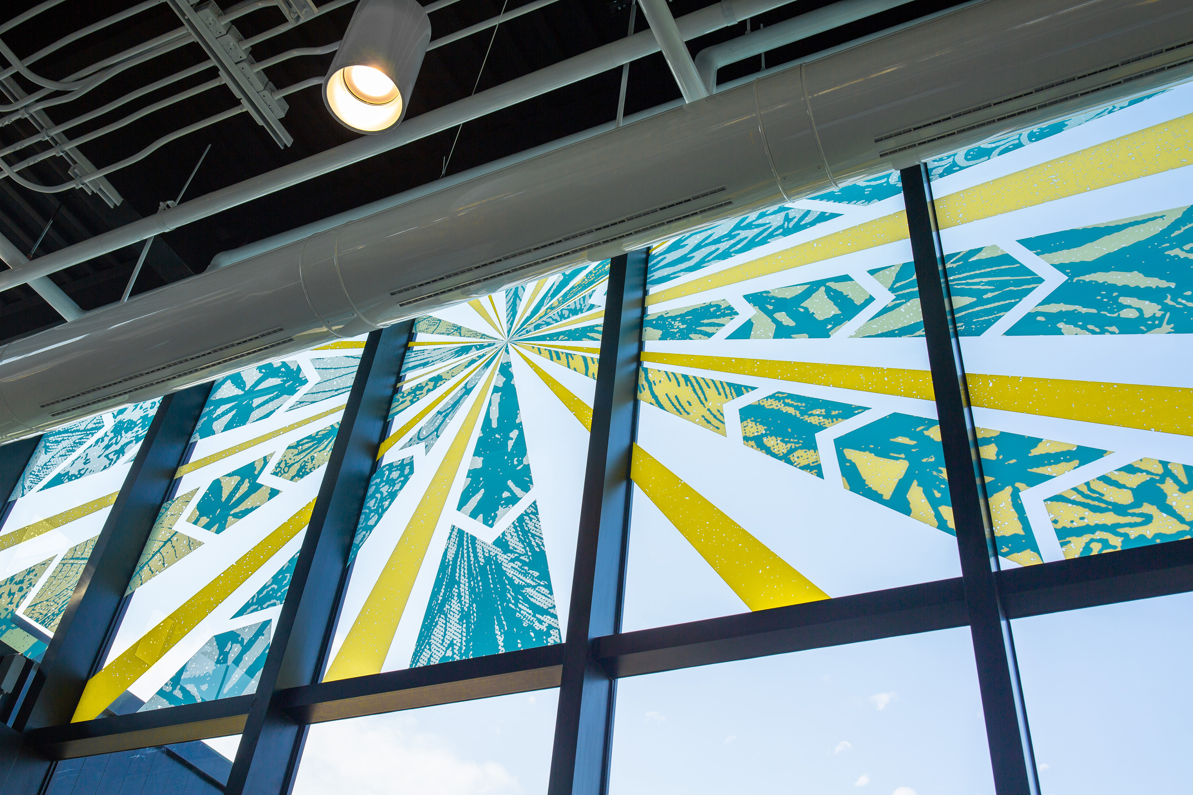 Œuvre De verts et de vents, gare Vaudreuil, Vaudreuil-Dorion