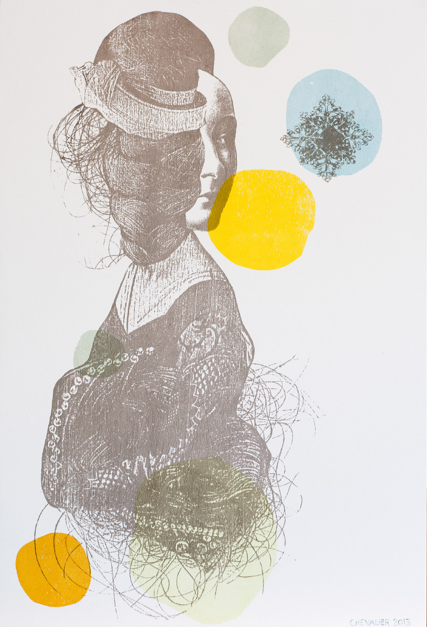 ANNE sérigraphie sur panneau de merisier, 50.8 cm x 76.2 cm, tirage unique, 2013