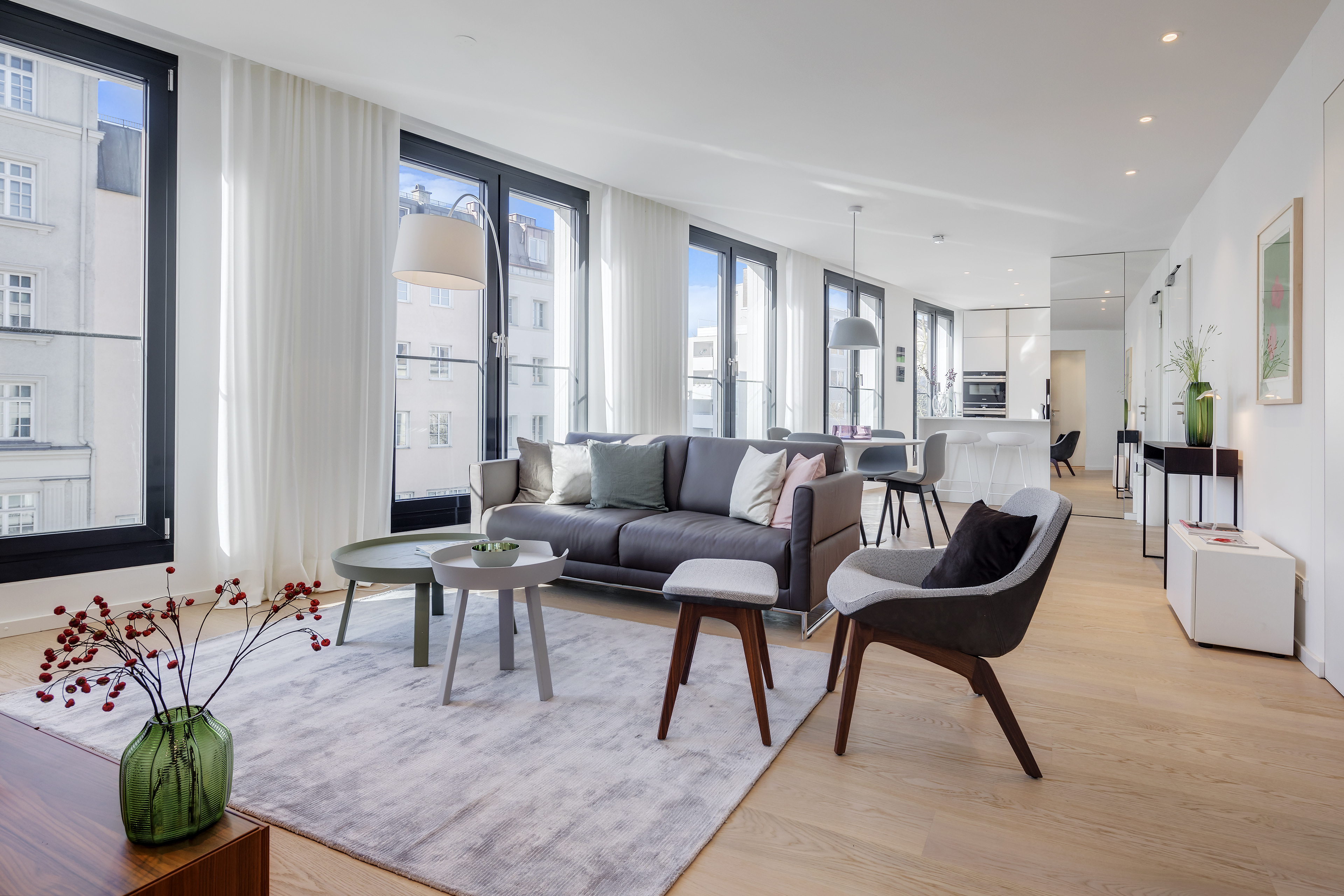 Thema: Immobilienfotografie Muenchen - Lichtdurchfluteter Neubau mit moderner Innenaustattung - Immobilienfotograf: Jacob Kanzleiter