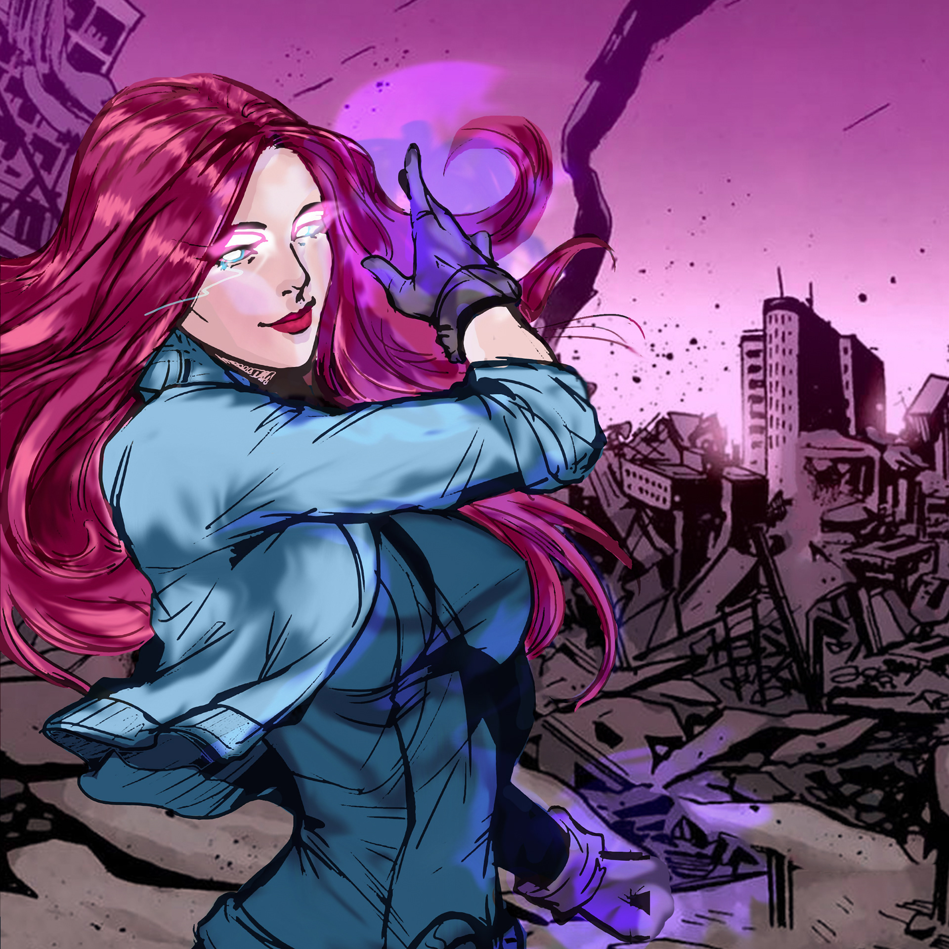 Finished color and composite ( Character not my own)