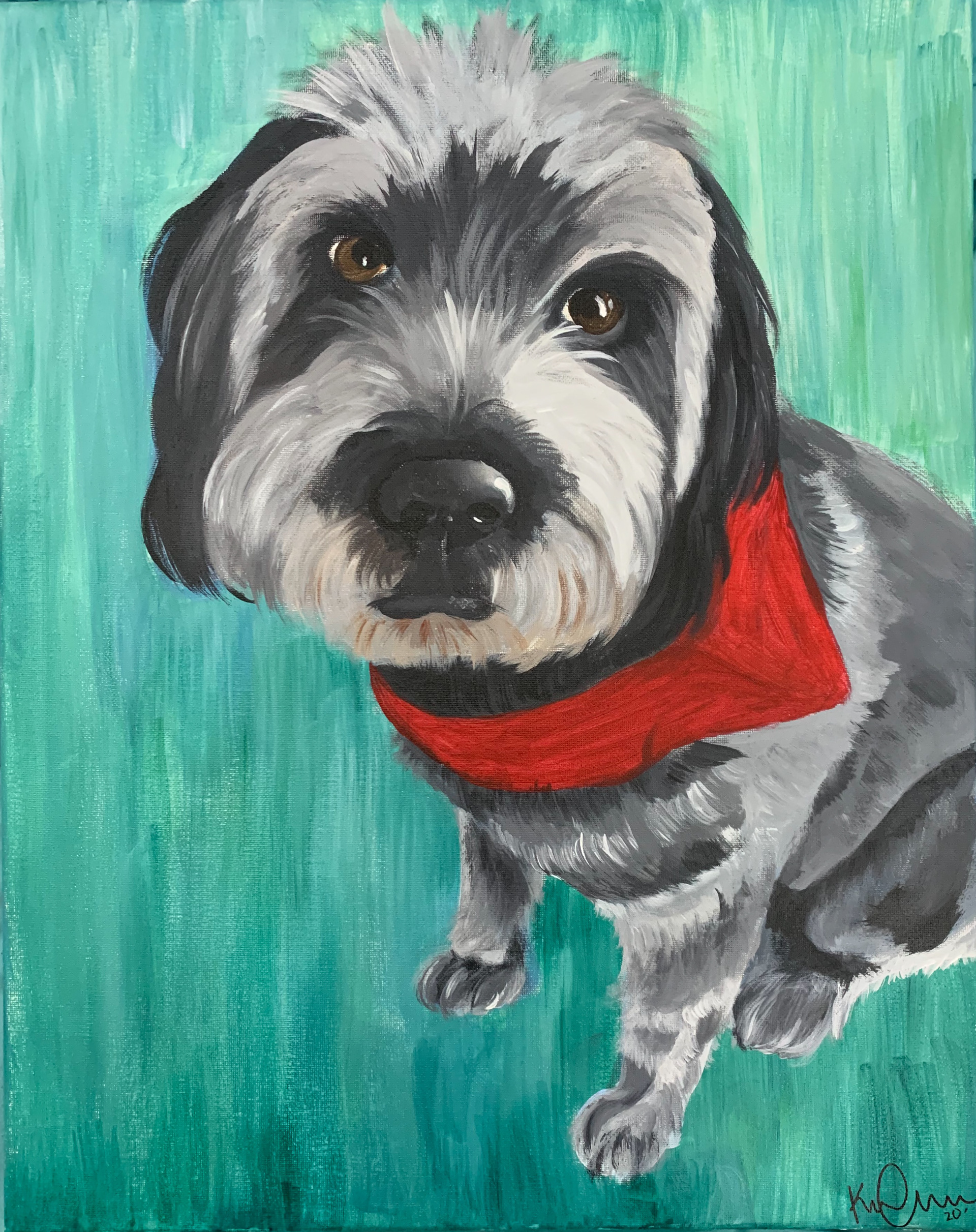 Acrylic paint on canvas