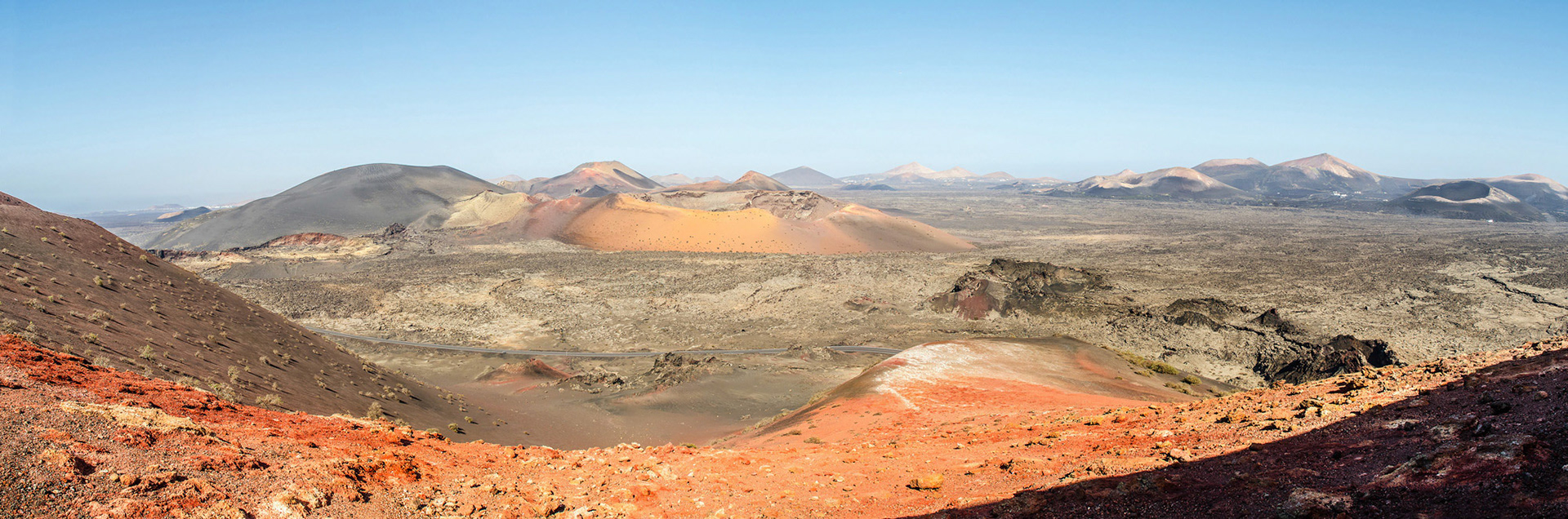 Volcans à Lanzarote aux iles Canaries.