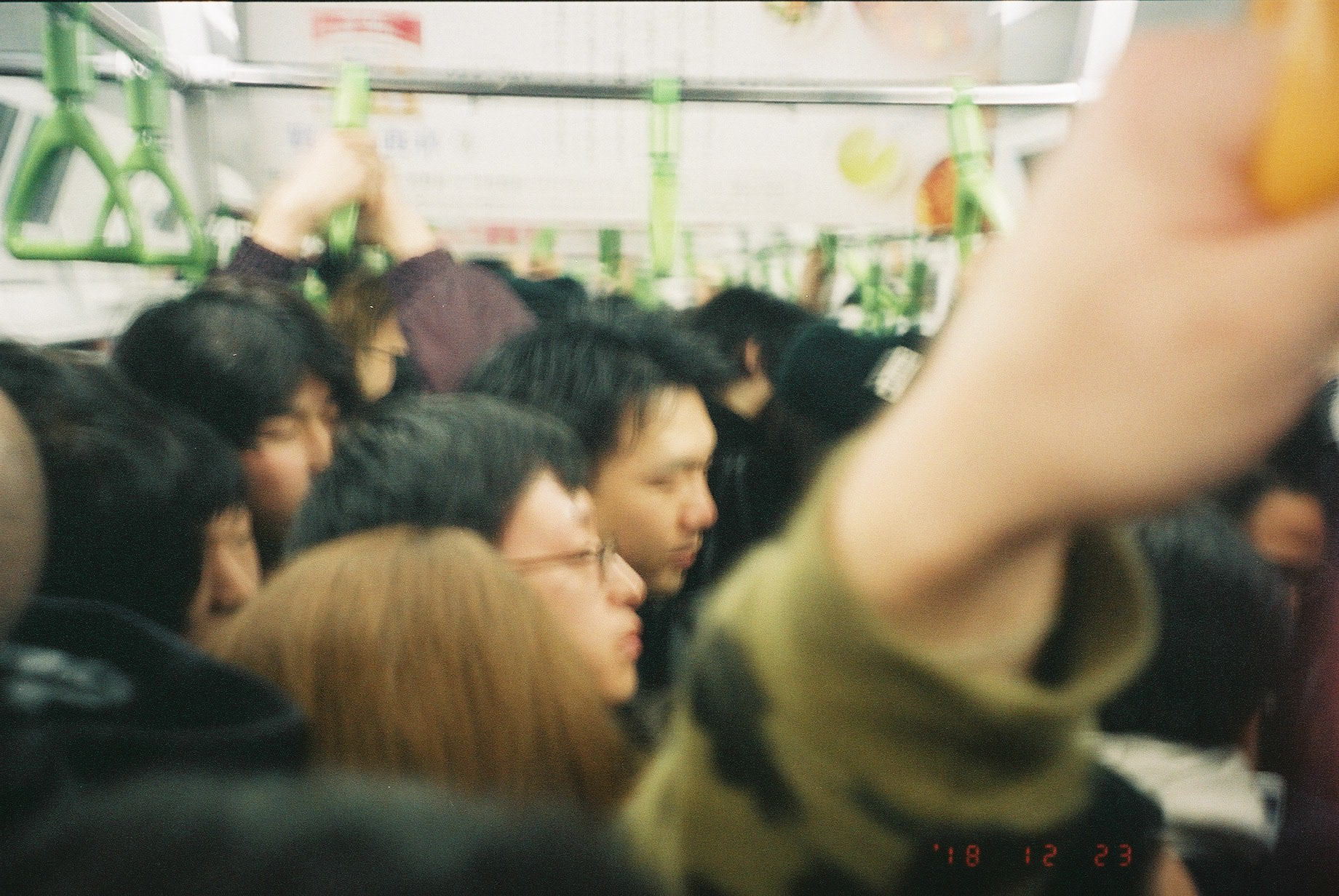 Crowded trains cancel all signs of winter