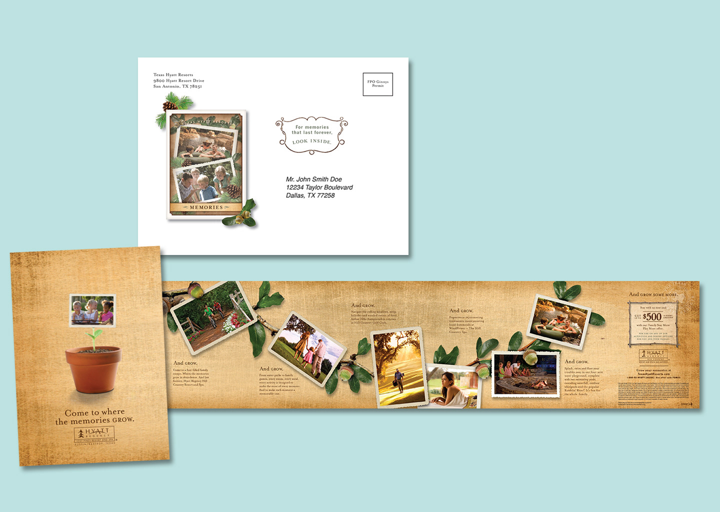 Hyatt Hill Country direct mail