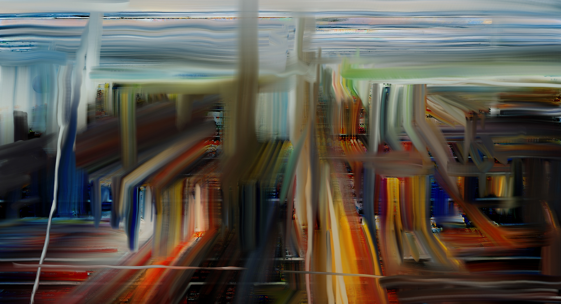 “99 Cent,” 2020, digital painting on aluminum sublimation, 42” x 23”