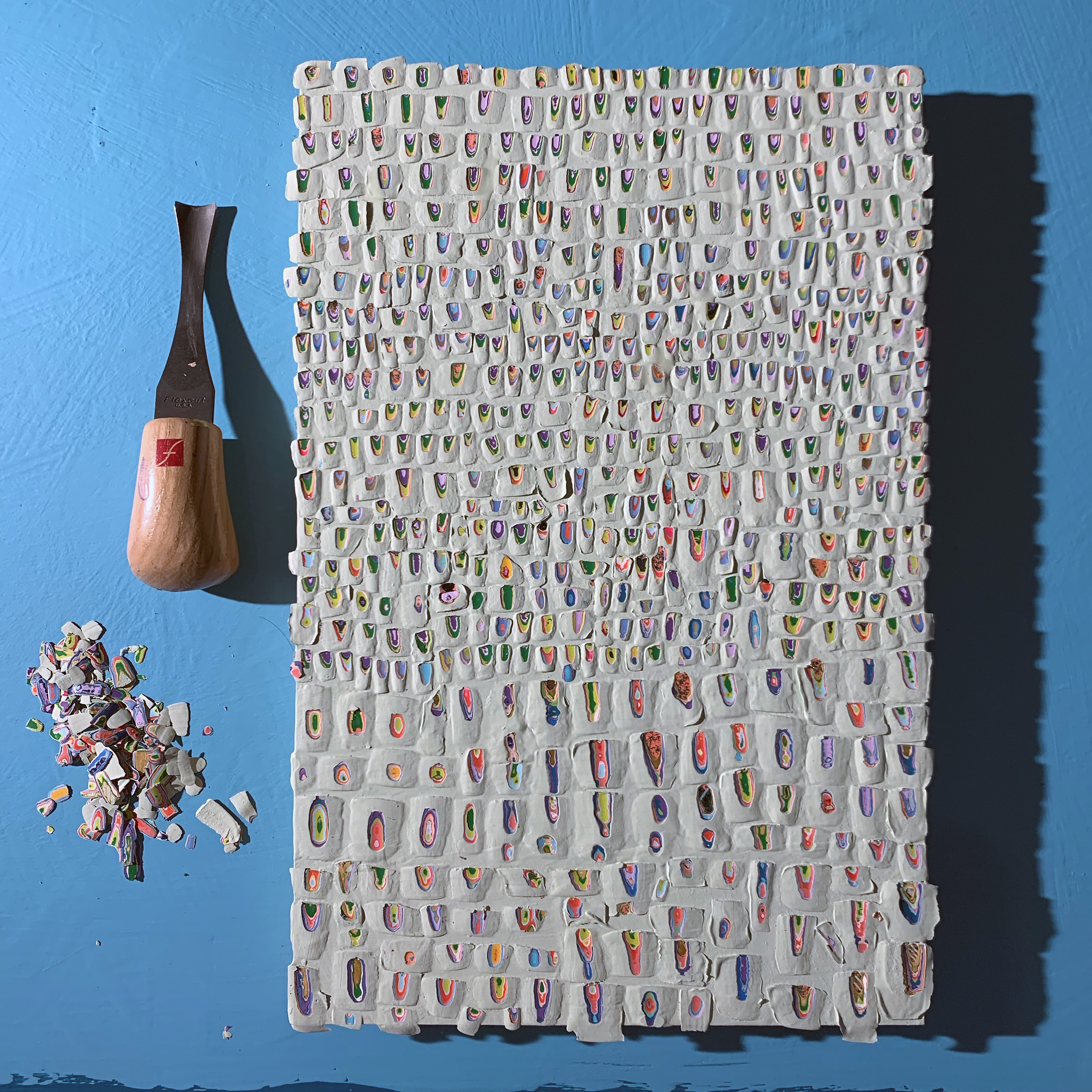The Grandeur of Them, 2019, 6in x 12in, Mixed Medium on Wood