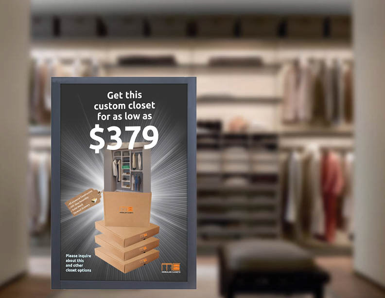 Designspot Modular Closets Display Banner