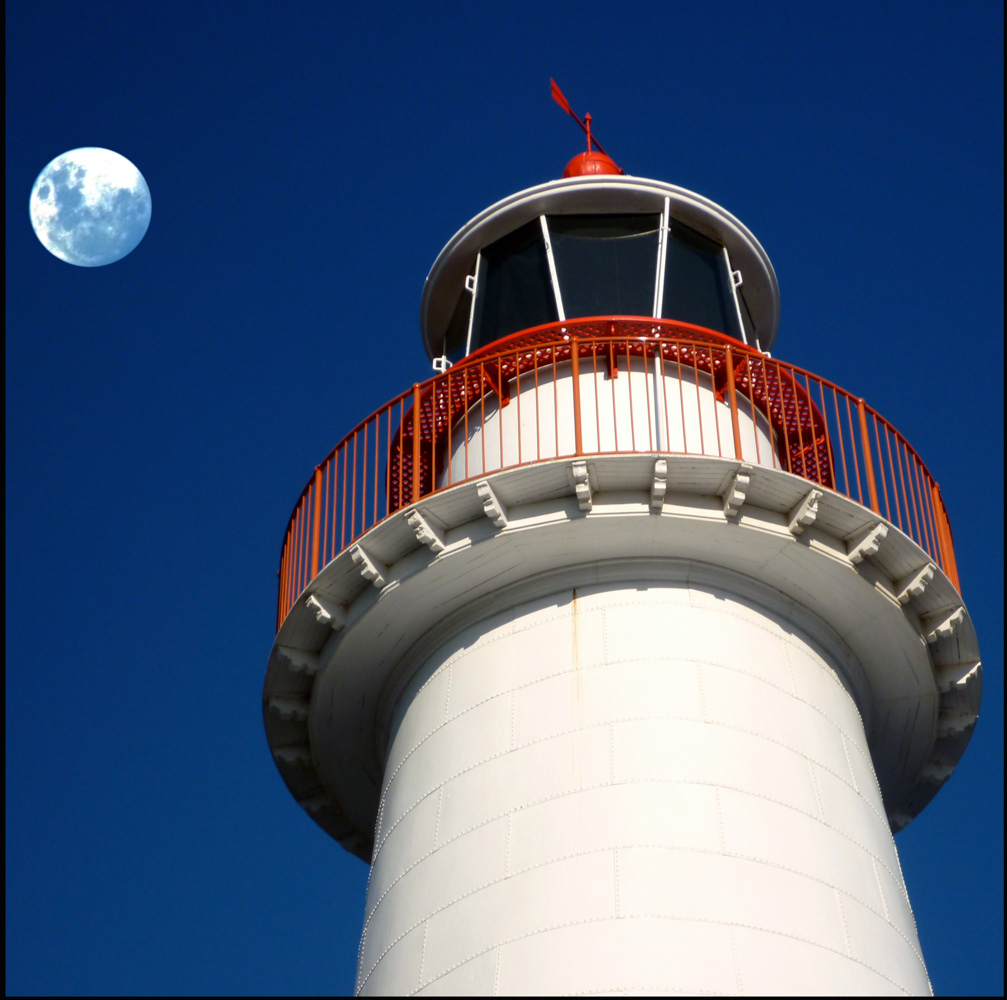 Lighthouse and the Moon
