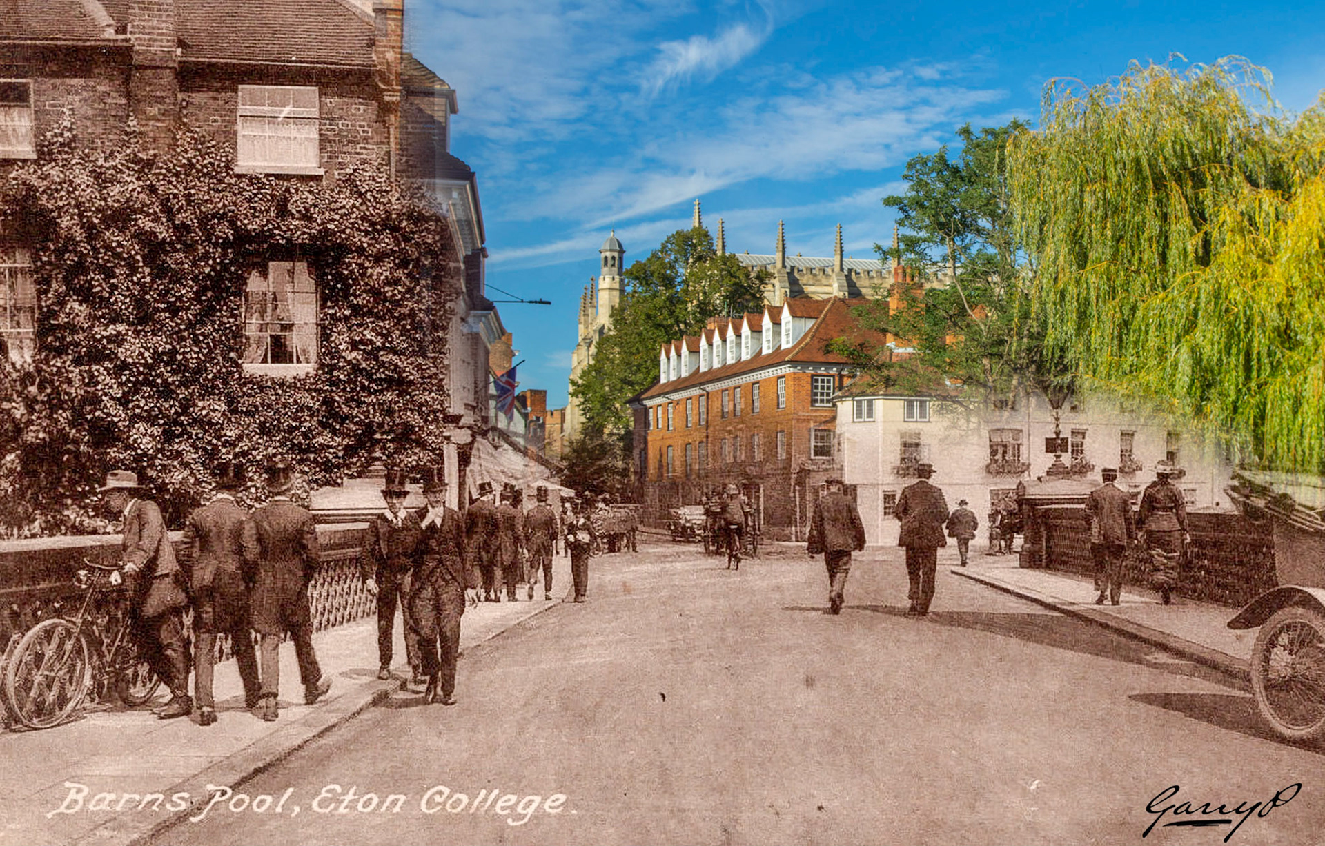 Eton Schoolboys, Barns Pool, Eton College
