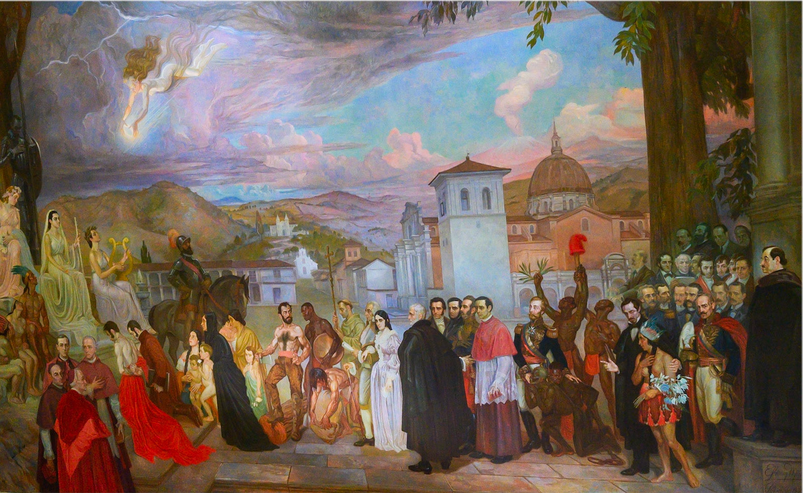 Université du Cauca. Apoteosis de Popayán, Efraín Martínez, 1939.