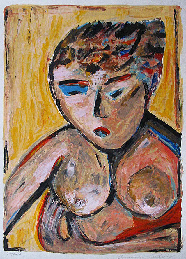 NO. 1 mixed media on paper, 30 by 22 inches, HERMANN LEDERLE