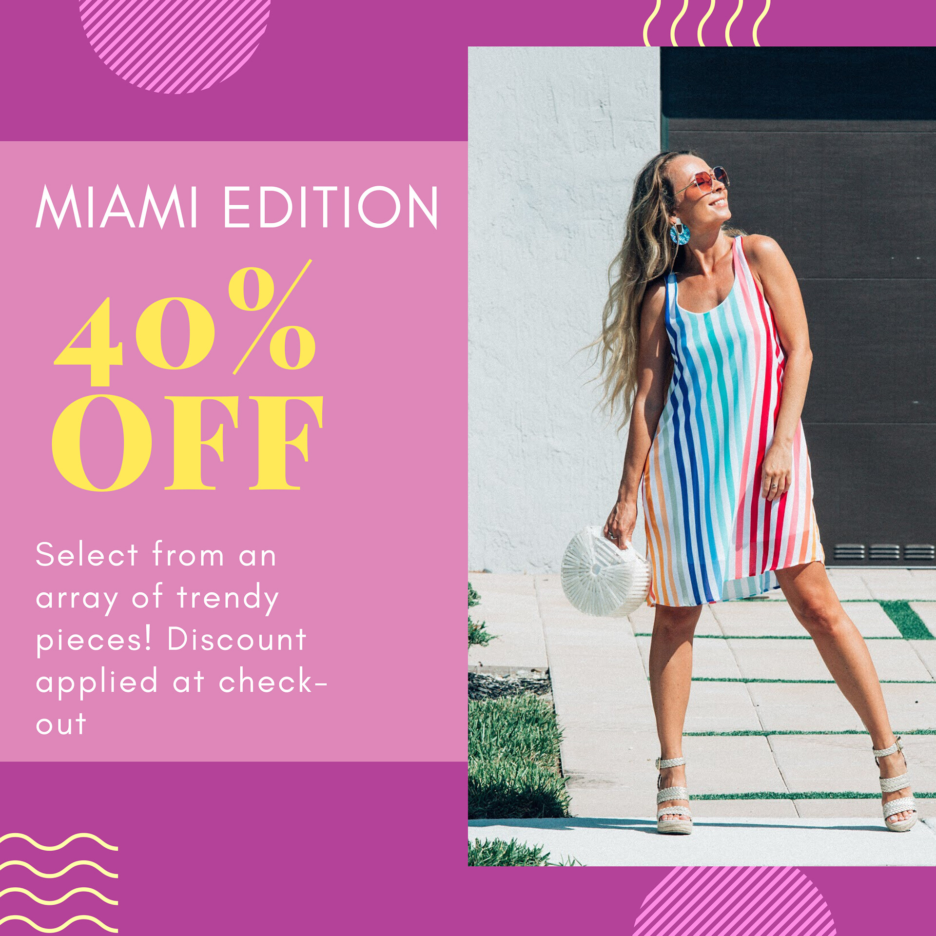 Andrea Flores - Promotional Fashion Boutique Social Media Graphic Design