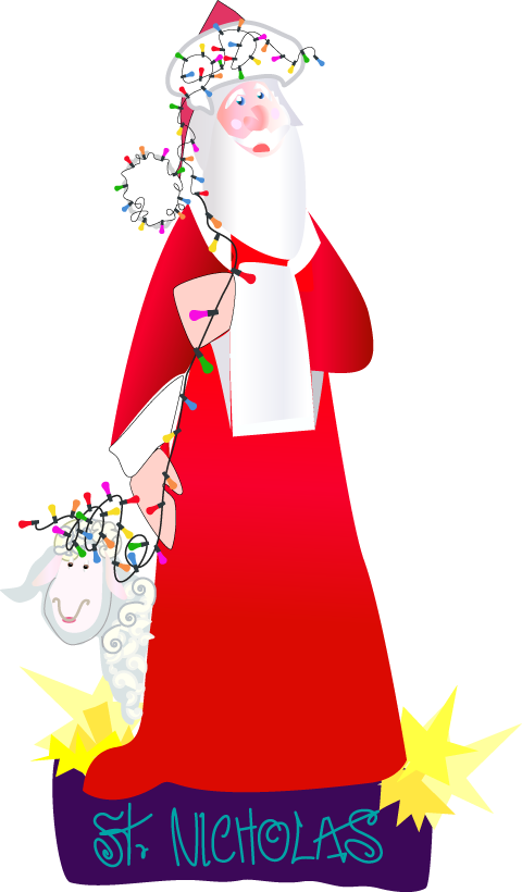 Saint Nicholas and lamb