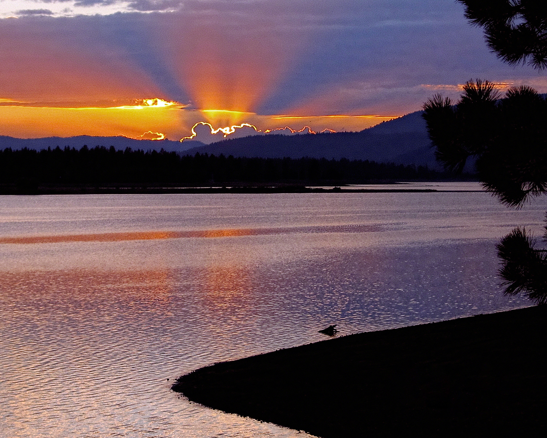 Davis Lake Sunset