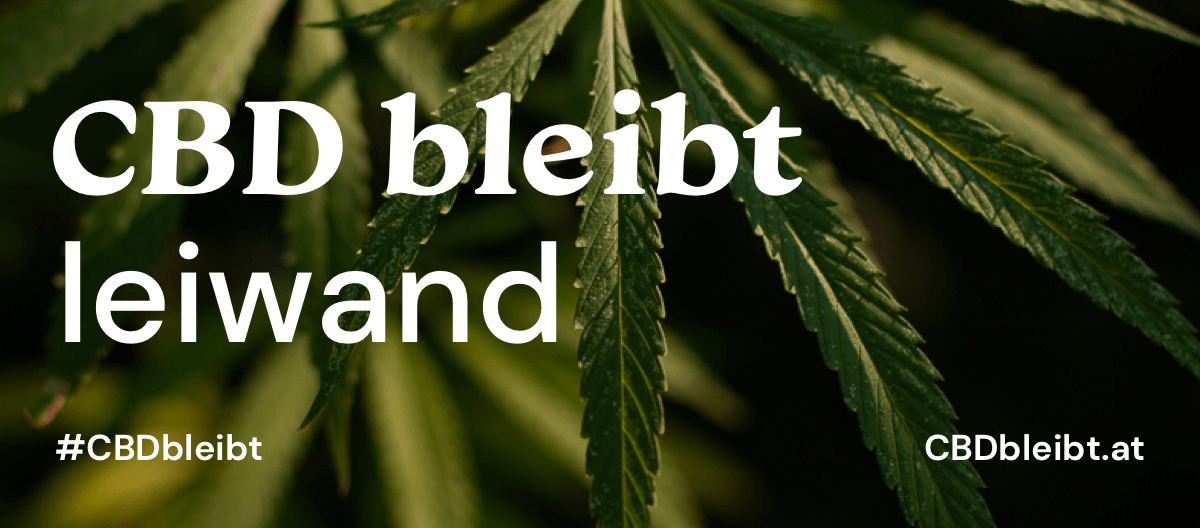 Email and Social Media Header for the campaign #CBDbleibt